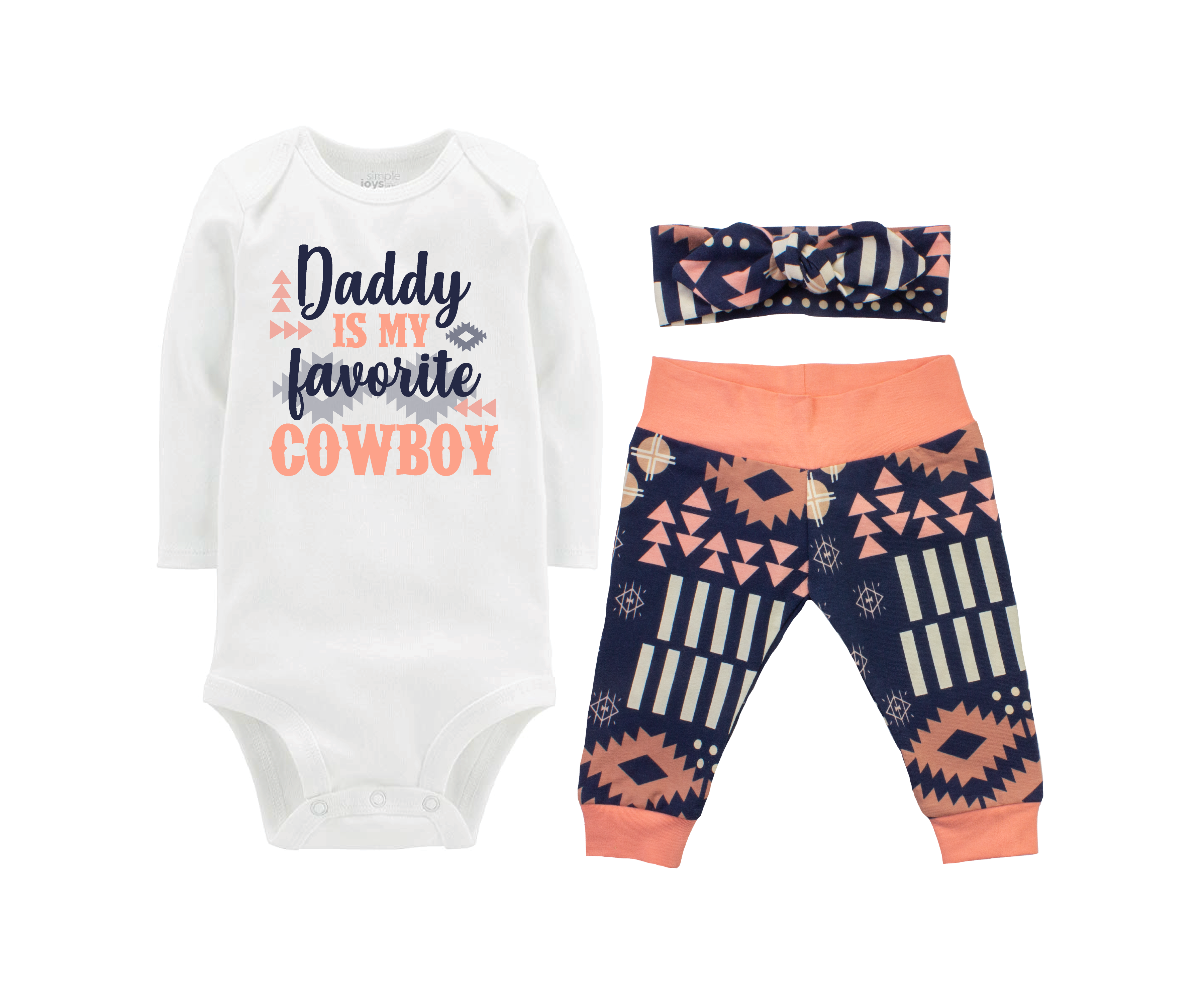 Rodeo Western Aztec Baby Girl Outfit