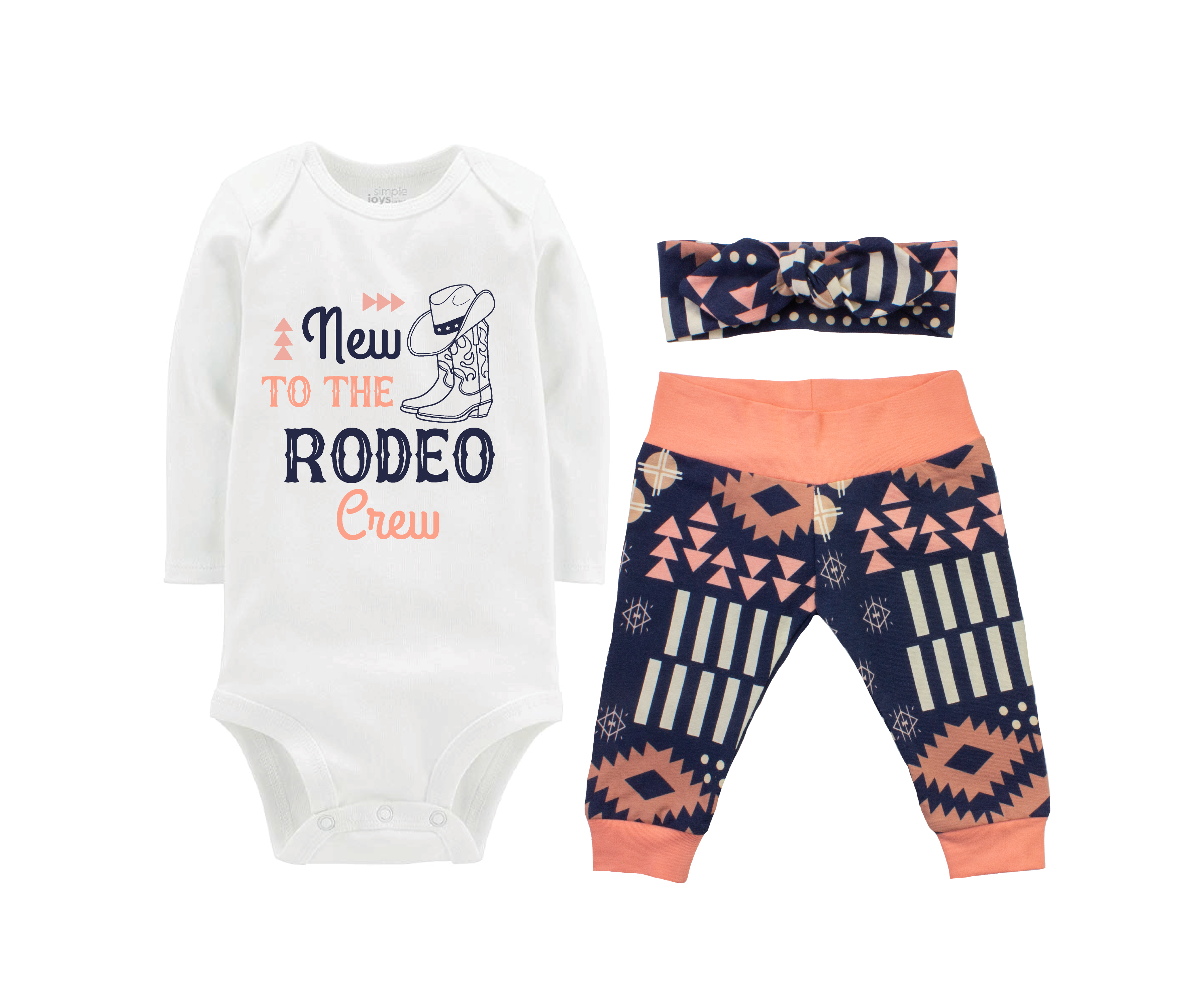 Rodeo Western Aztec Baby Girl Outfit