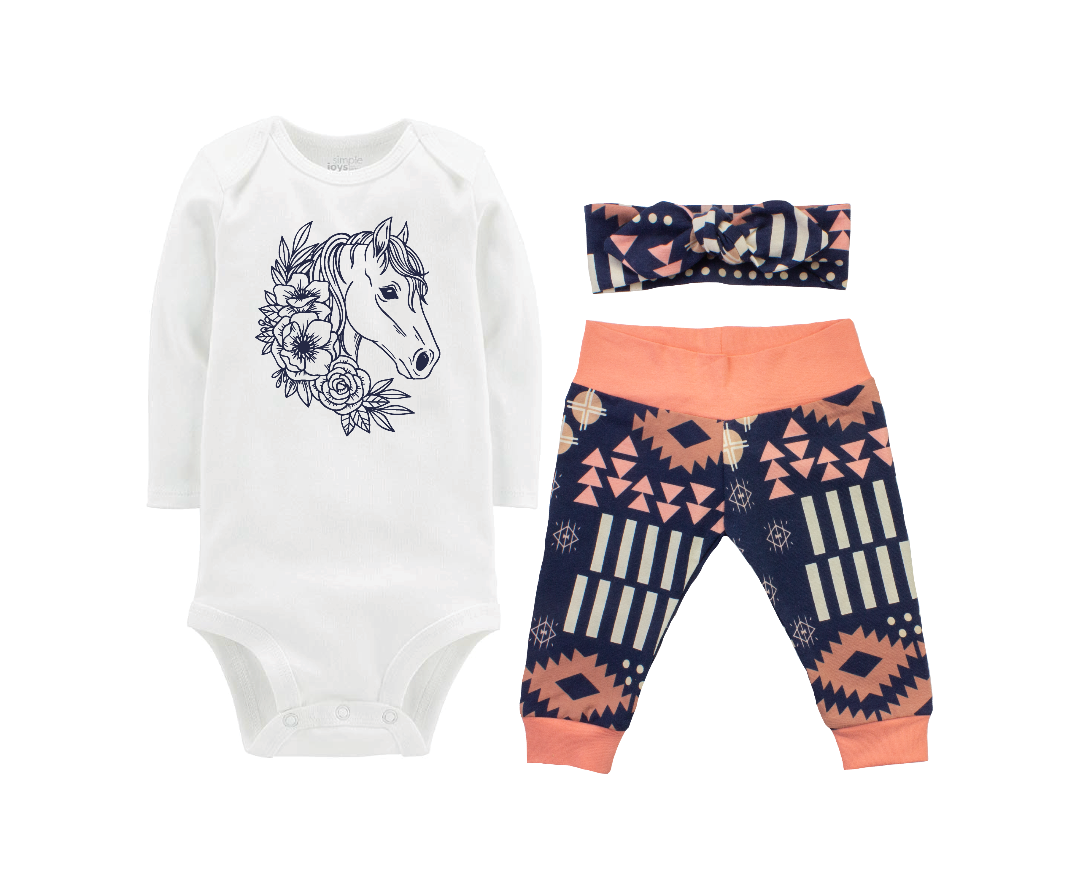 Rodeo Western Aztec Baby Girl Outfit
