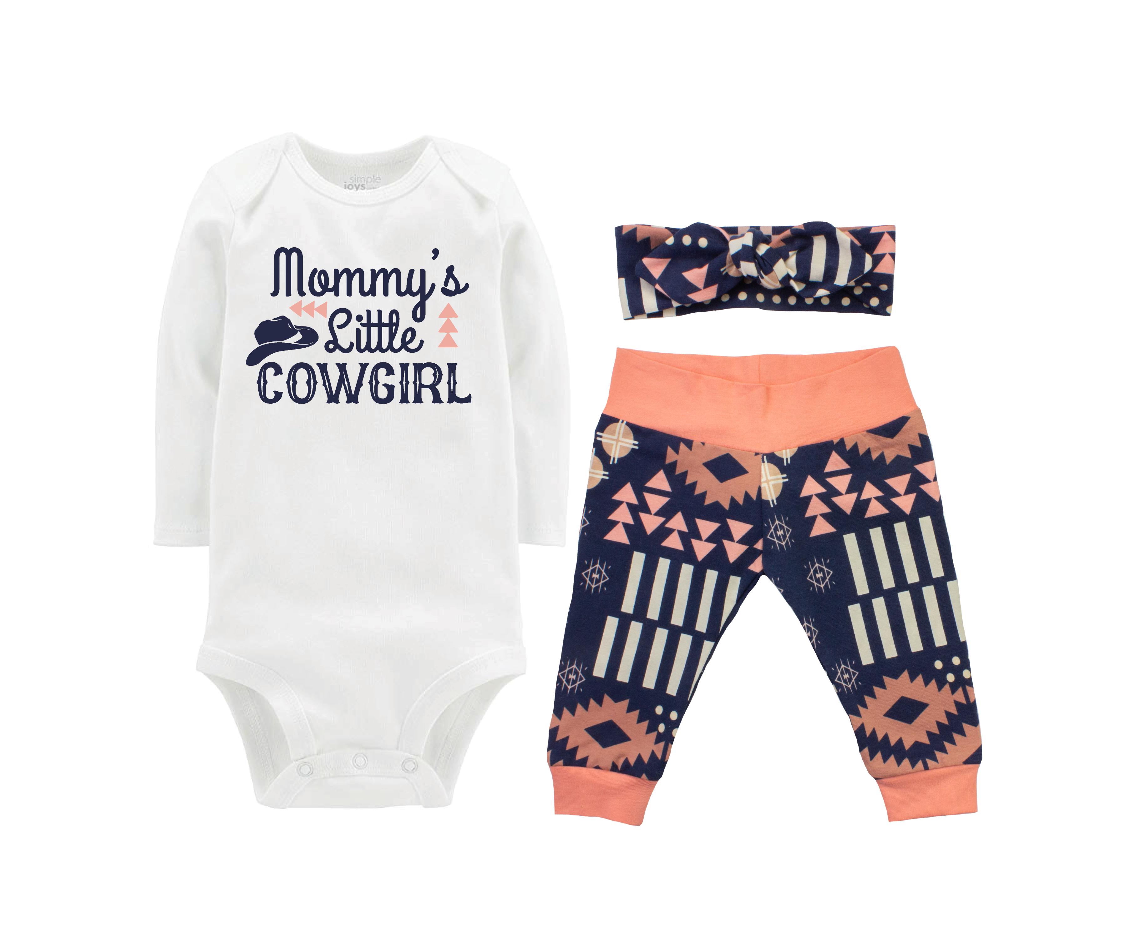 Rodeo Western Aztec Baby Girl Outfit