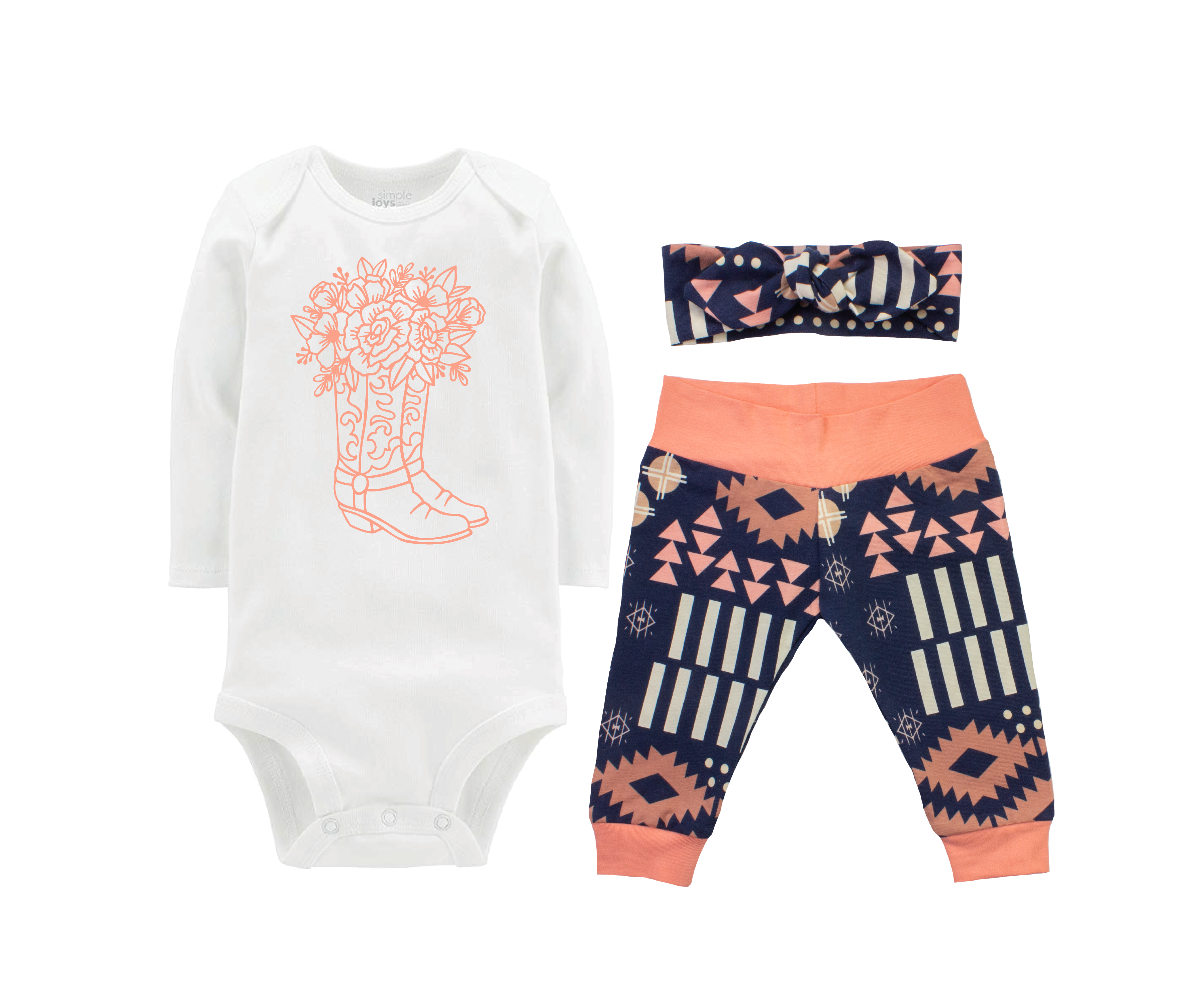 Rodeo Western Aztec Baby Girl Outfit