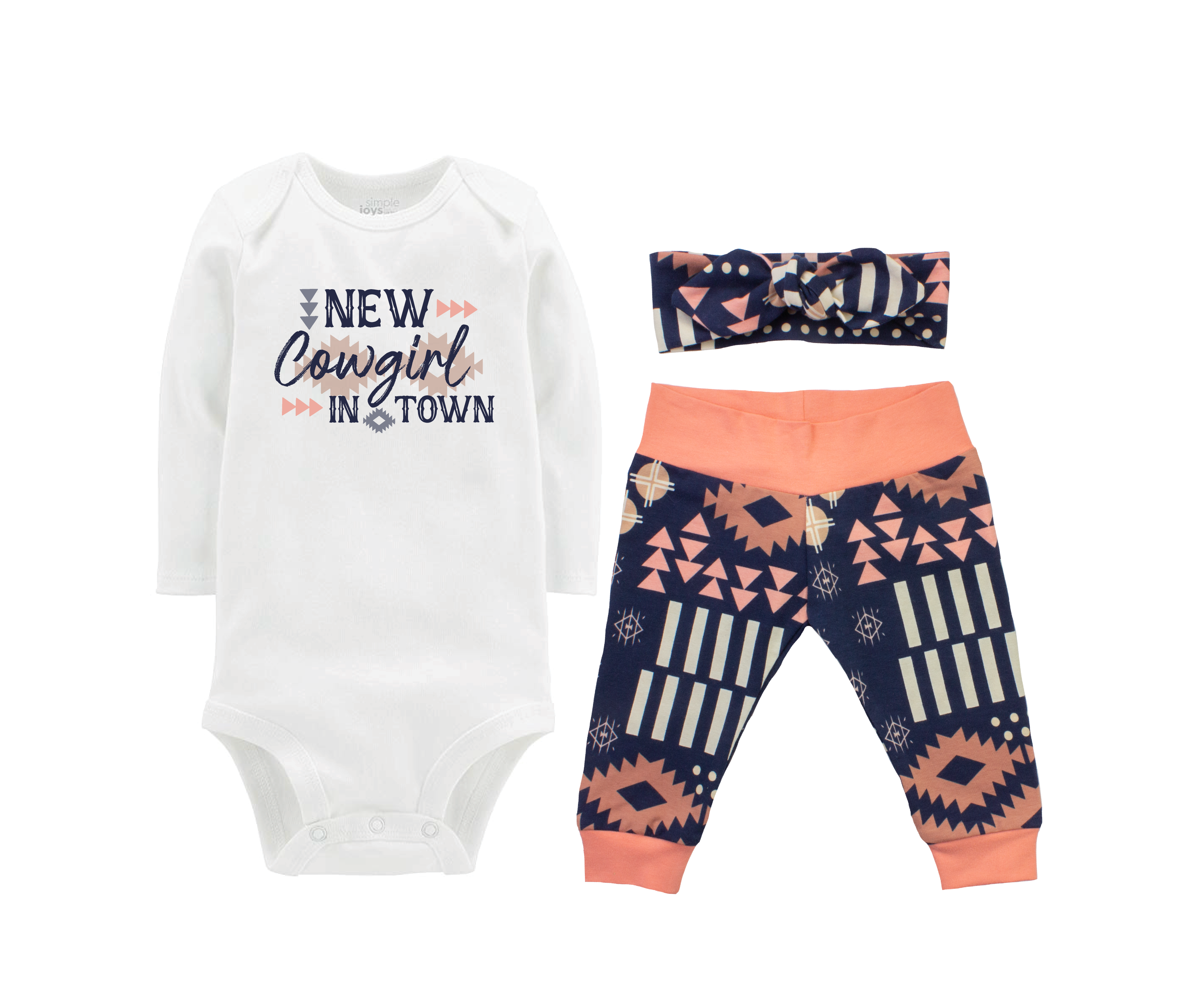 Rodeo Western Aztec Baby Girl Outfit