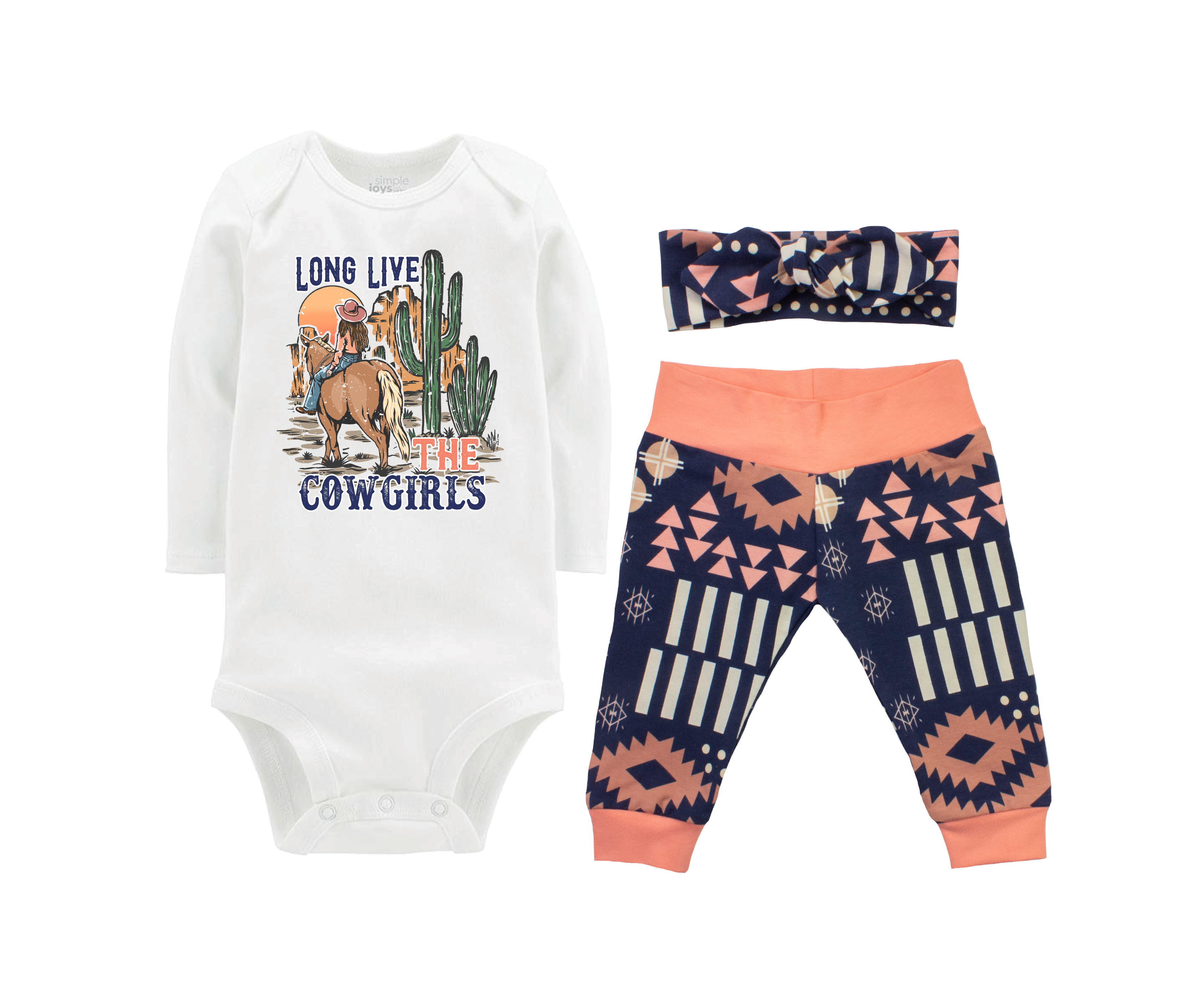 Rodeo Western Aztec Baby Girl Outfit