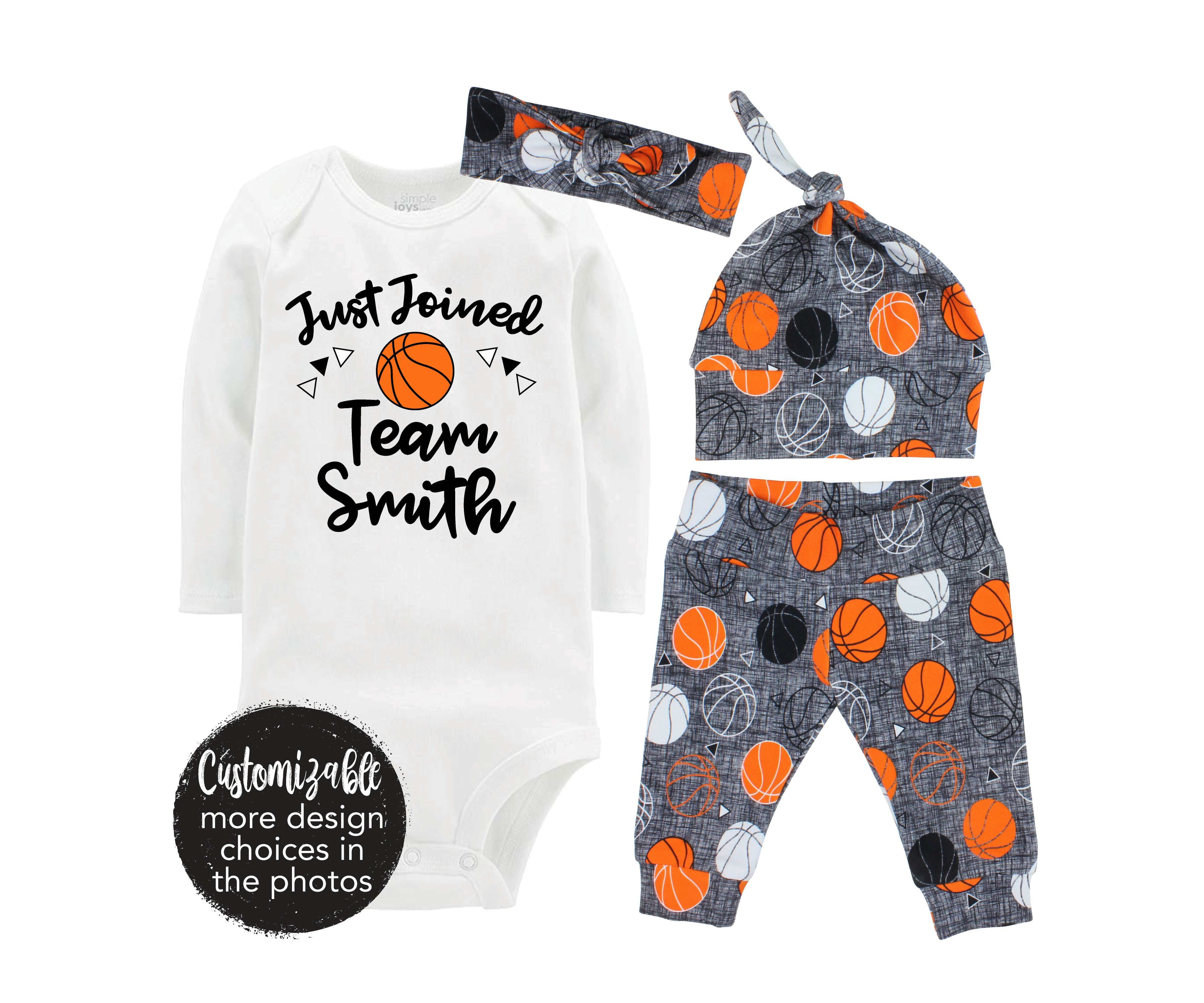 Unisex Basketball Baby Outfit