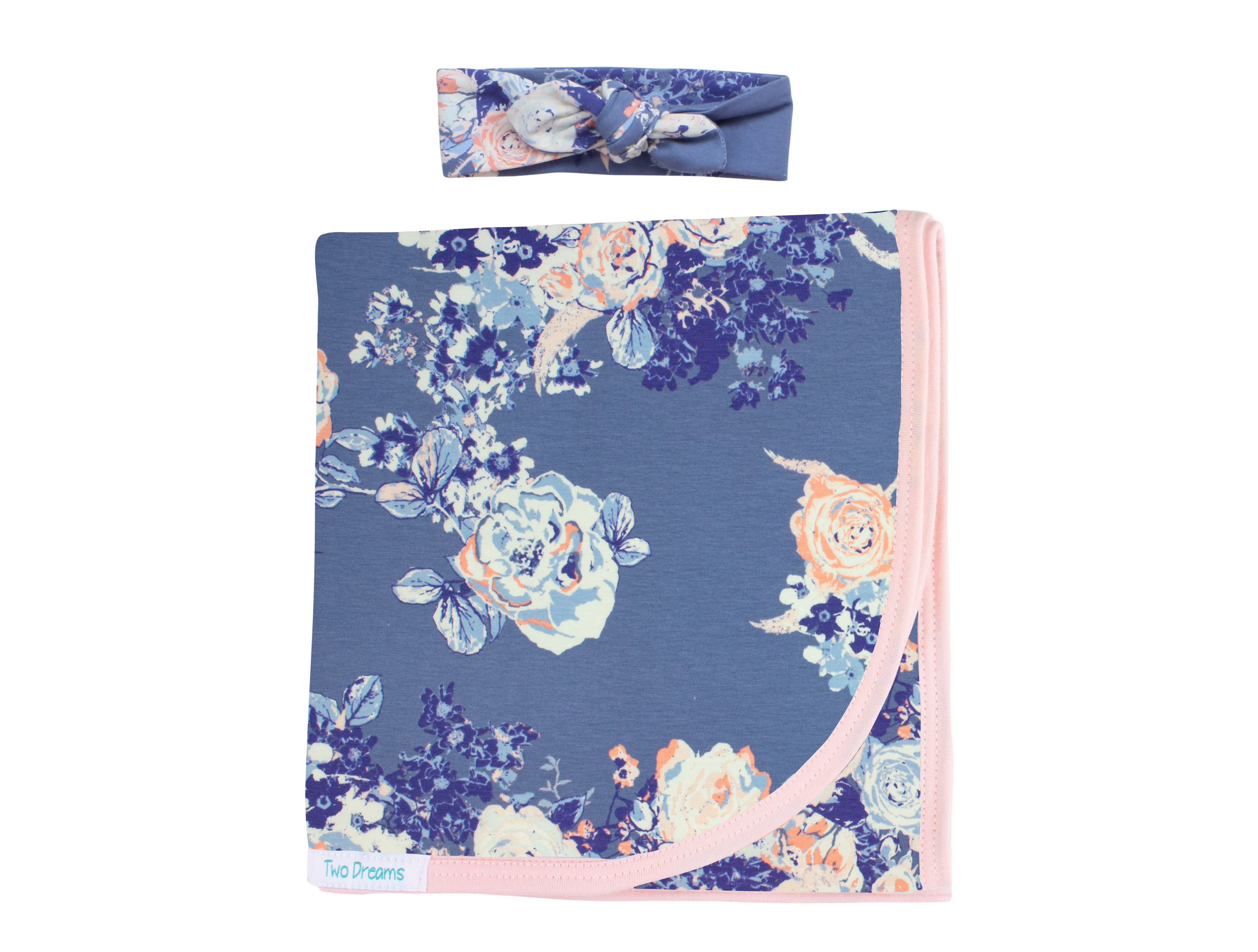 Blue Floral Baby Girl Outfit