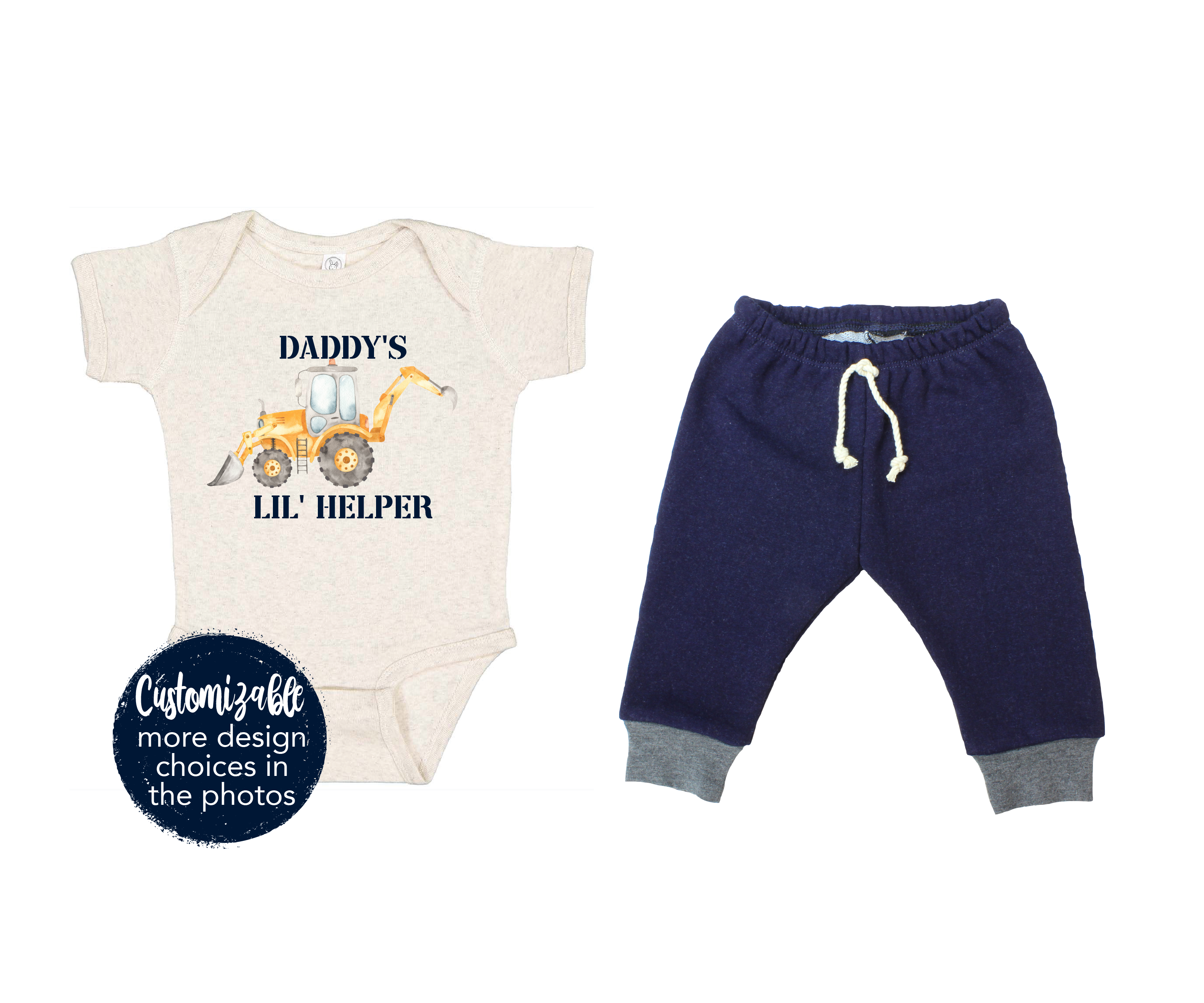Construction Boy Bodysuit Shorts Trucks Equipment Excavator Toys Dump Truck Backhoe Grader Digging Concrete Infant Toddler