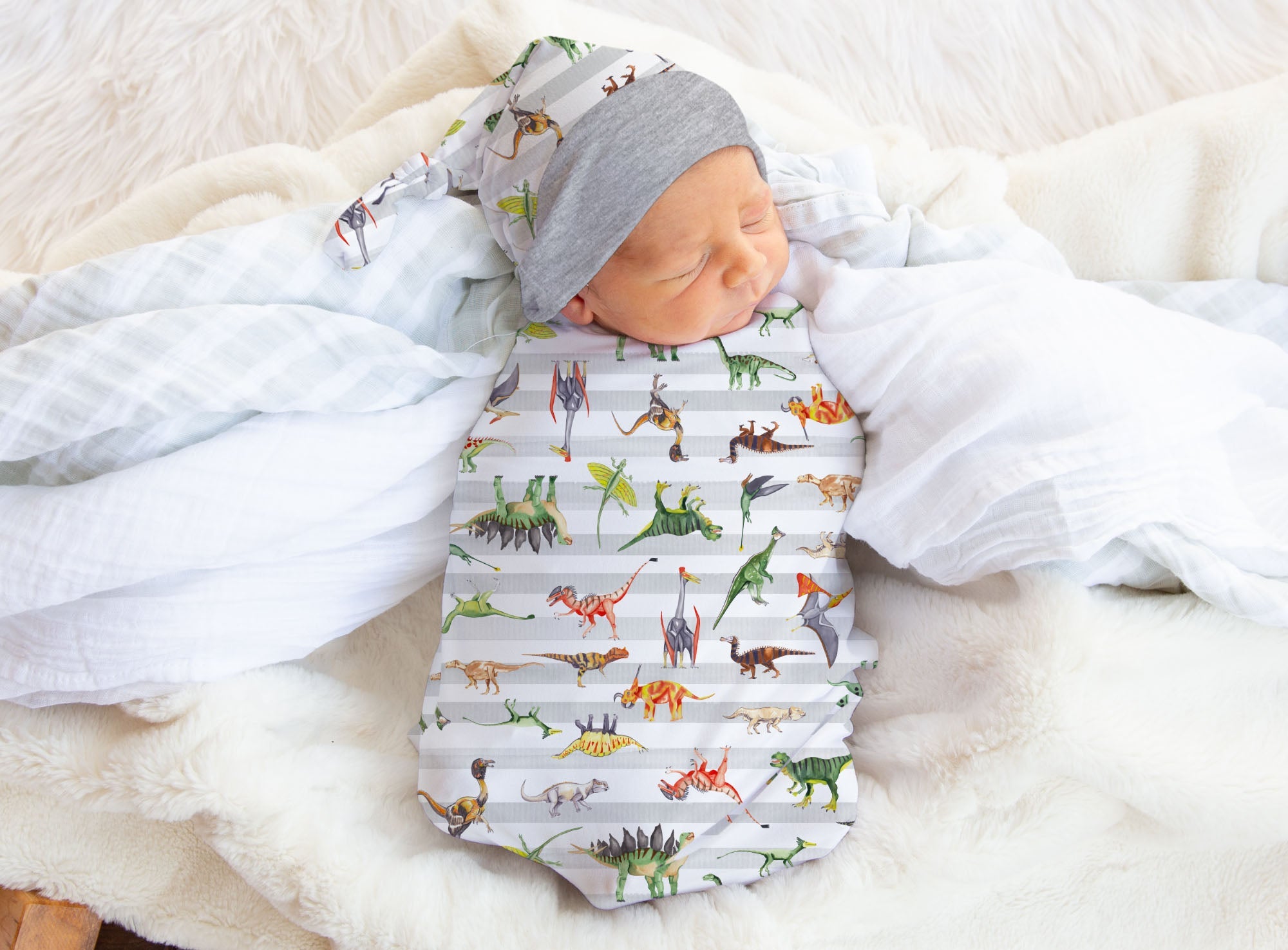 Four Ever Wild Boy Dinosaur Birthday Short Outfit