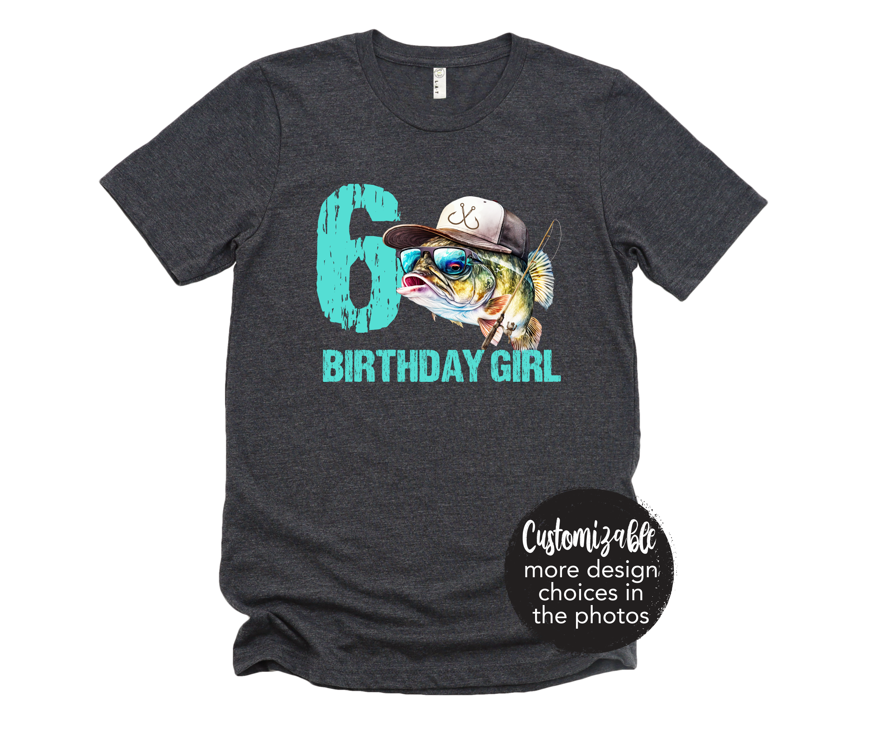 Birthday Girl Personalized Fishing Shirt MORE DESIGNS