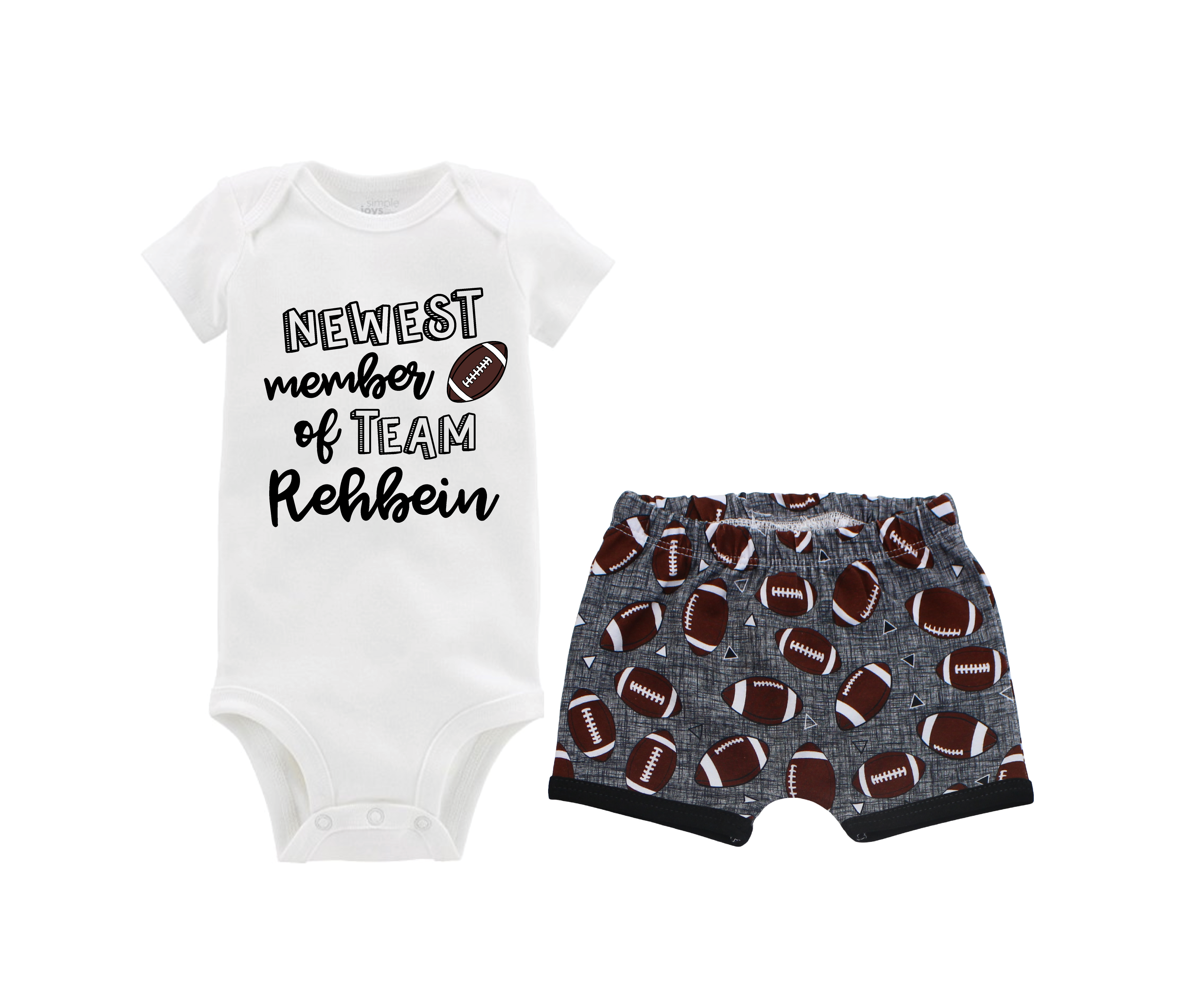 Baby Boy Football Short Outfit