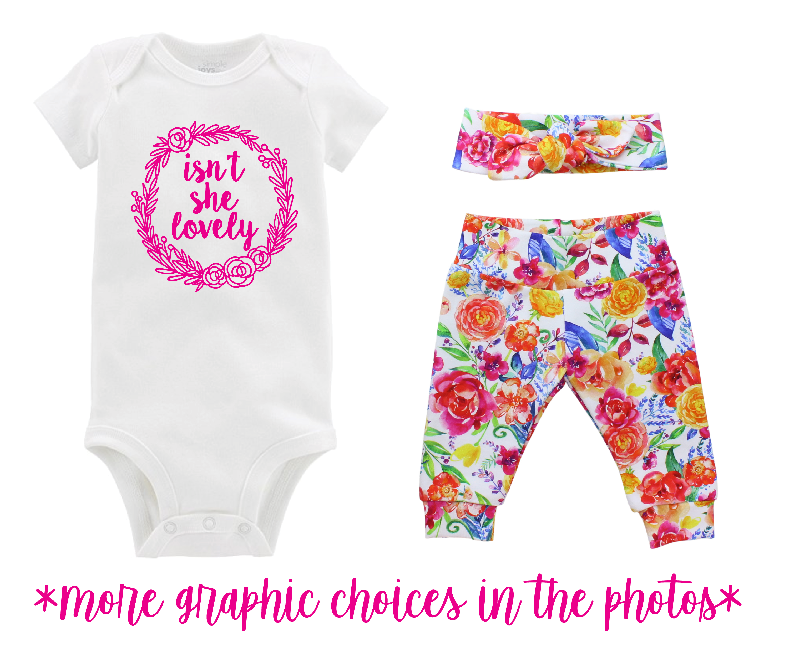 White Floral Baby Girl Outfit