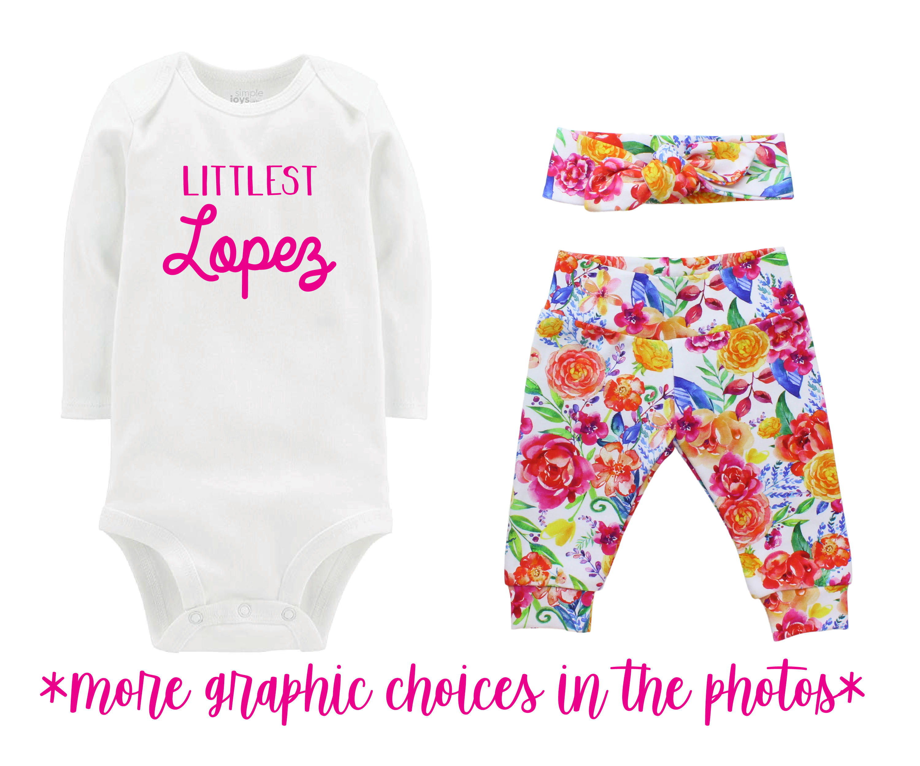 White Floral Baby Girl Outfit