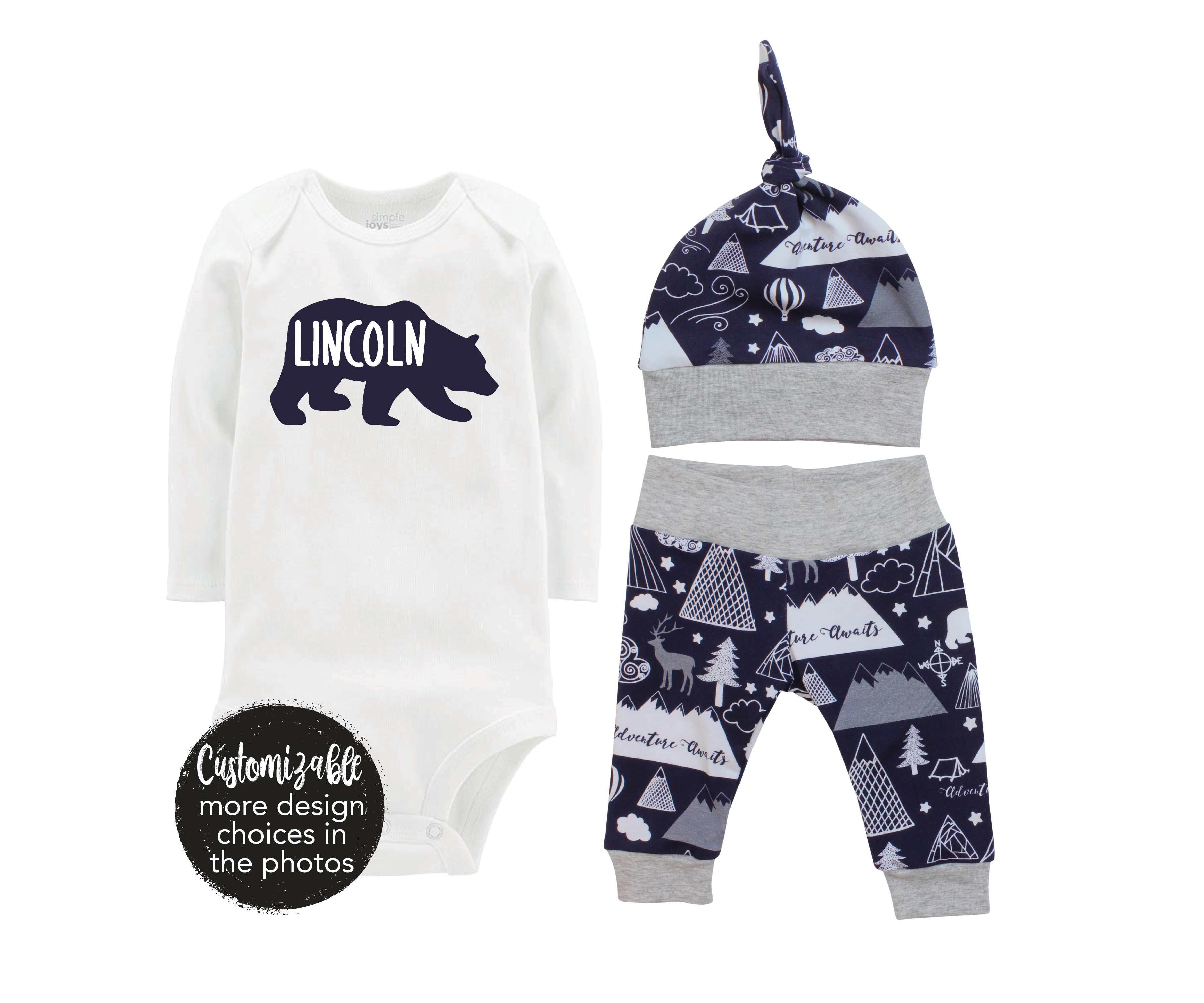 Navy Adventure Awaits Baby Outfit