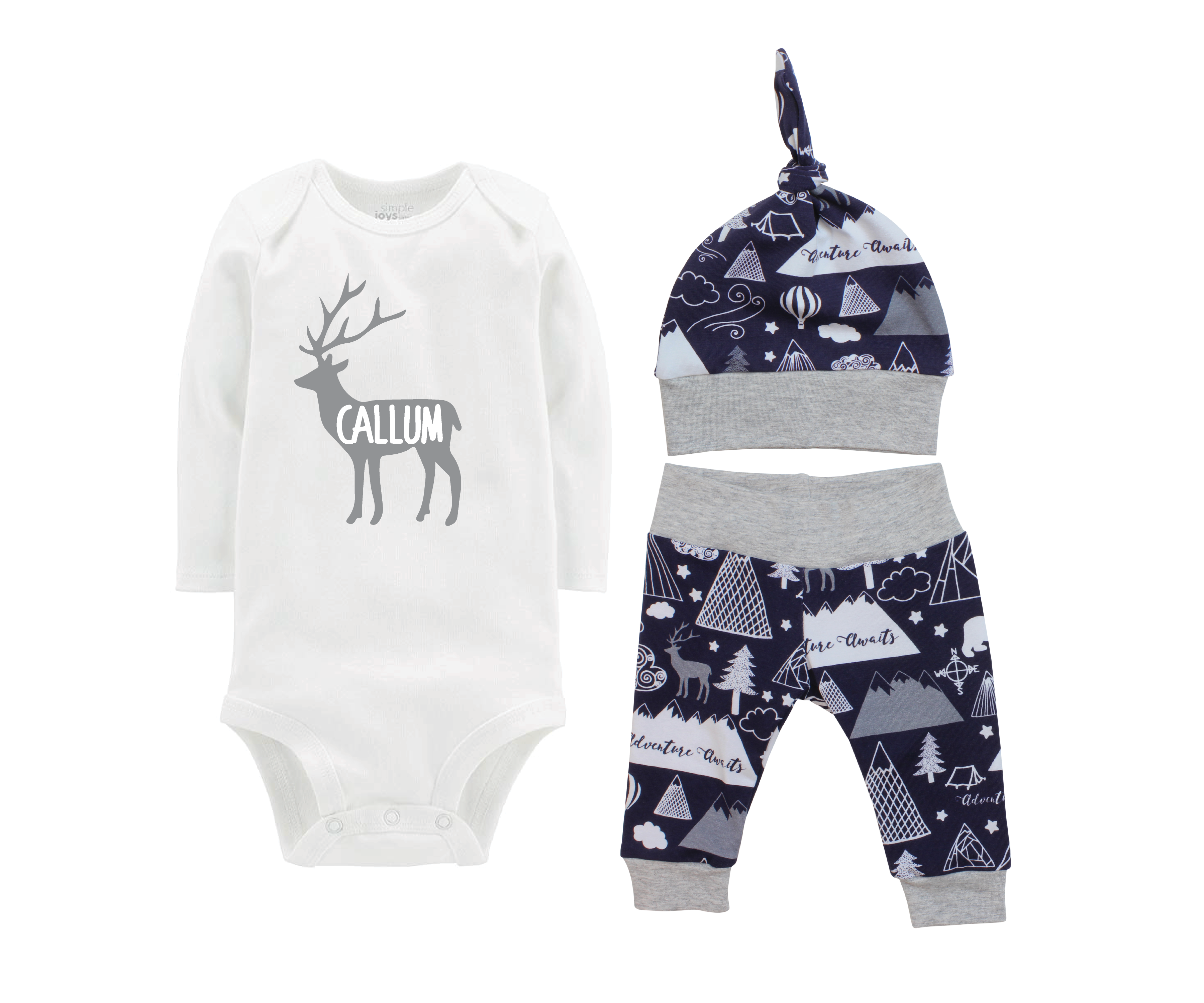 Navy Adventure Awaits Baby Outfit