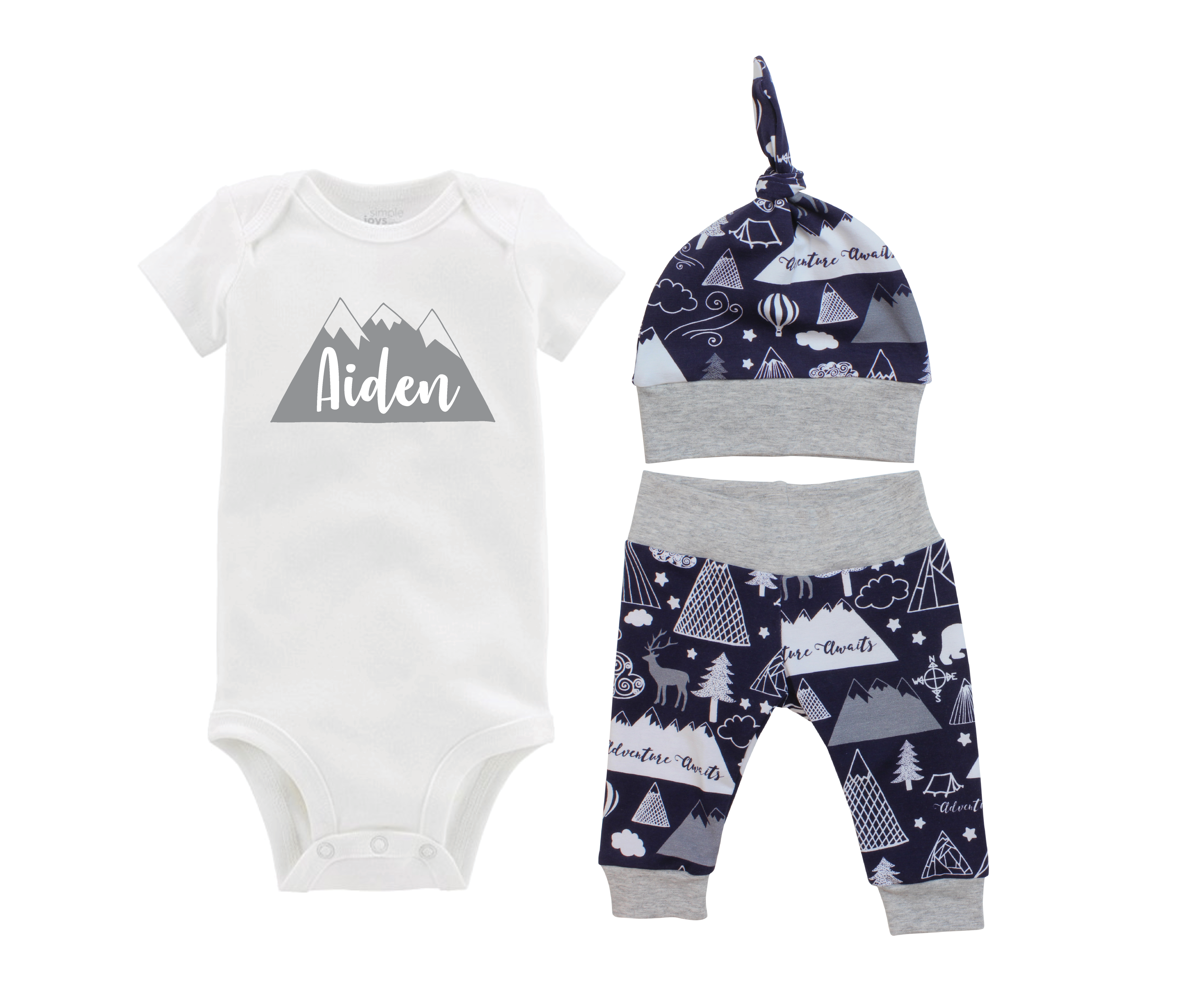 Navy Adventure Awaits Baby Outfit
