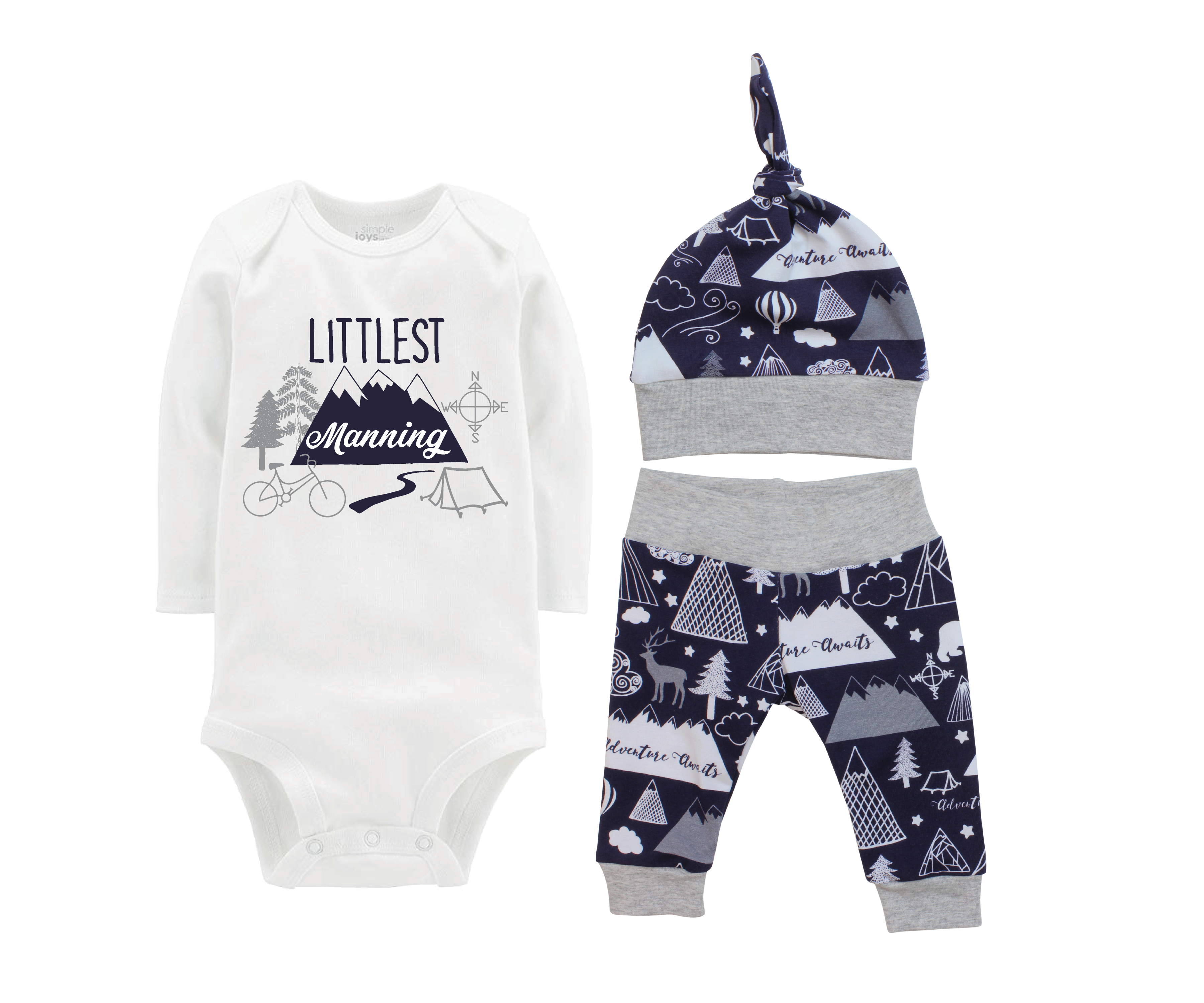 Navy Adventure Awaits Baby Outfit