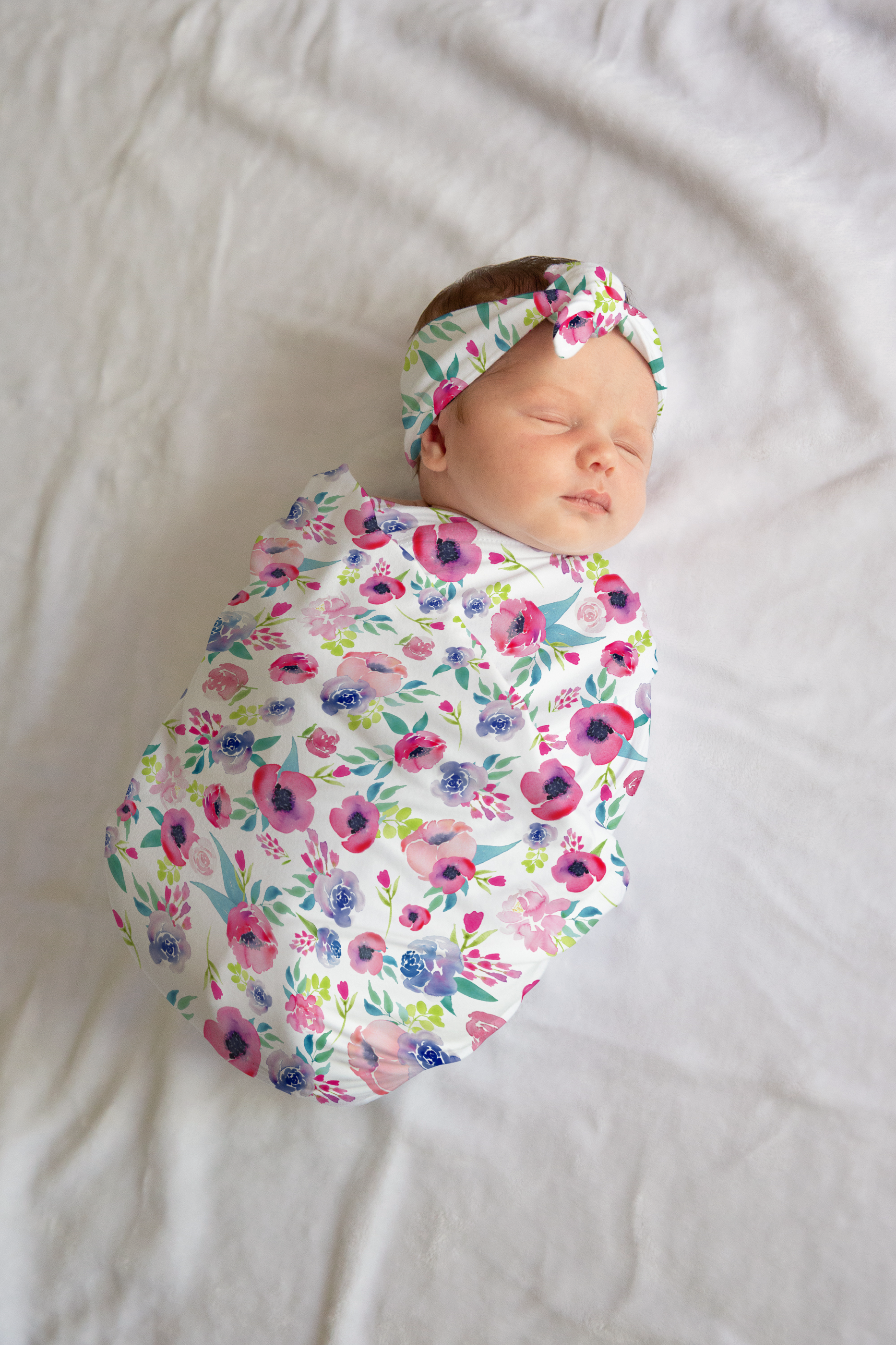 Watercolor Floral Baby Girl Outfit
