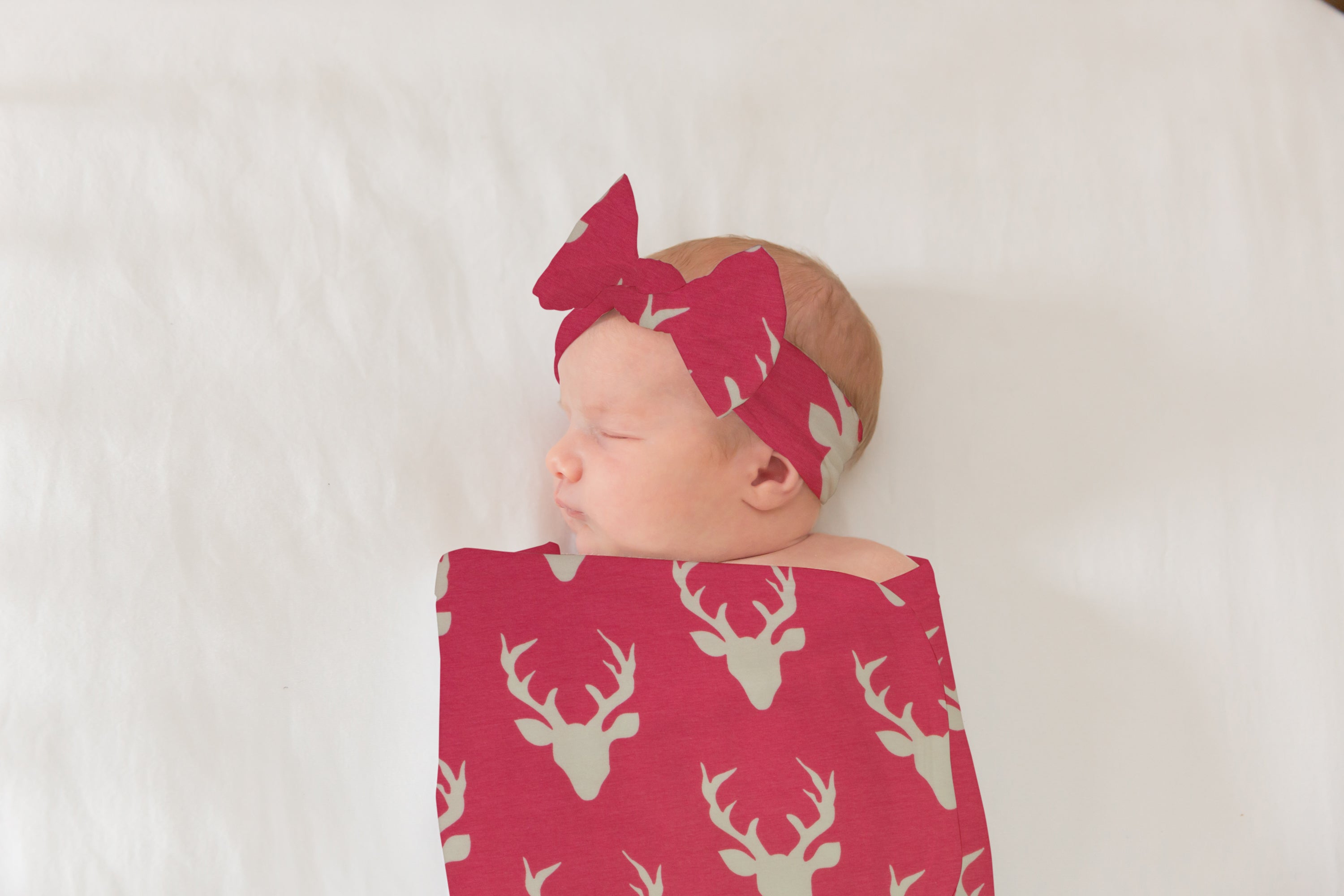 Pink Deer Baby Girl Outfit