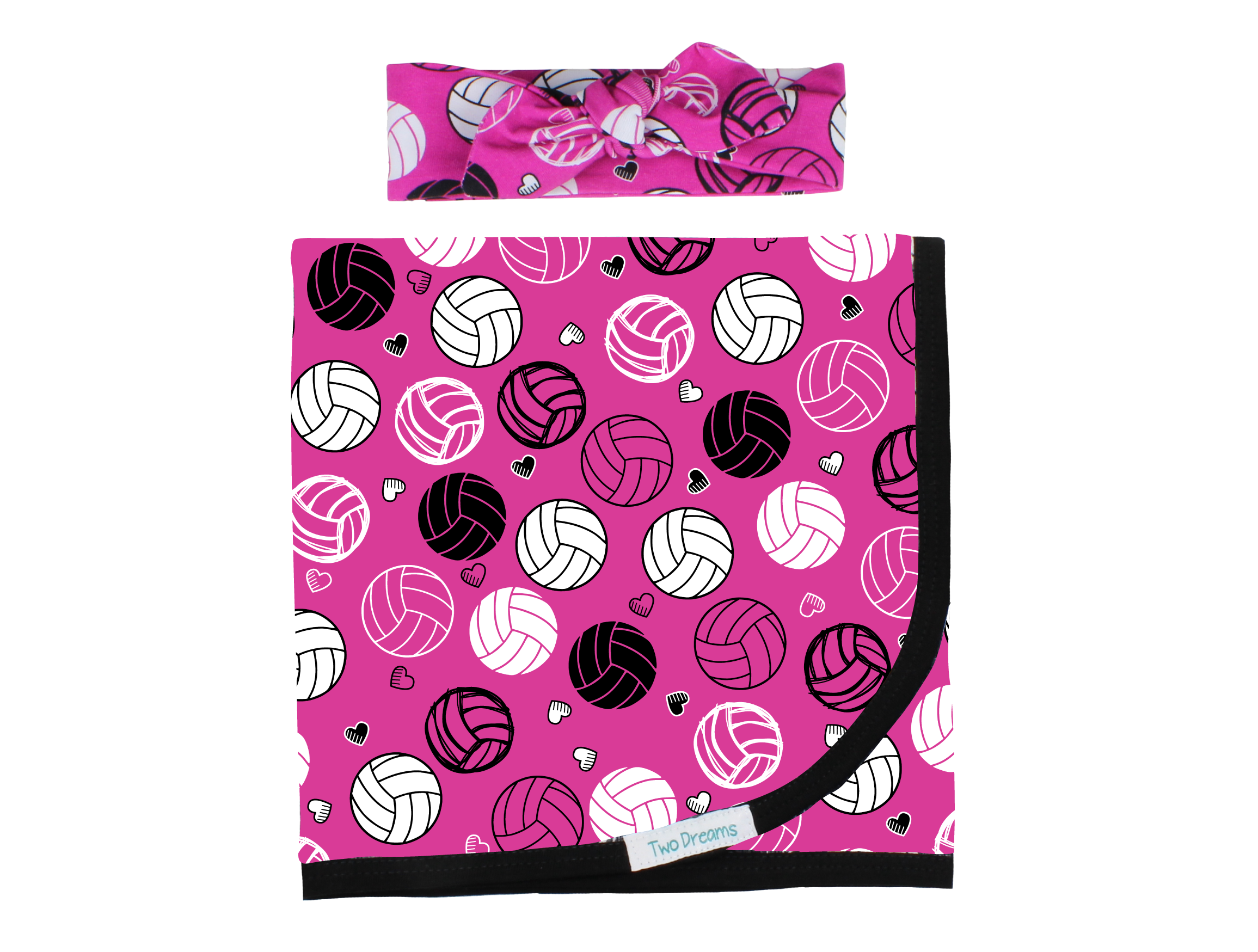 Pink Volleyball Baby Girl Outfit