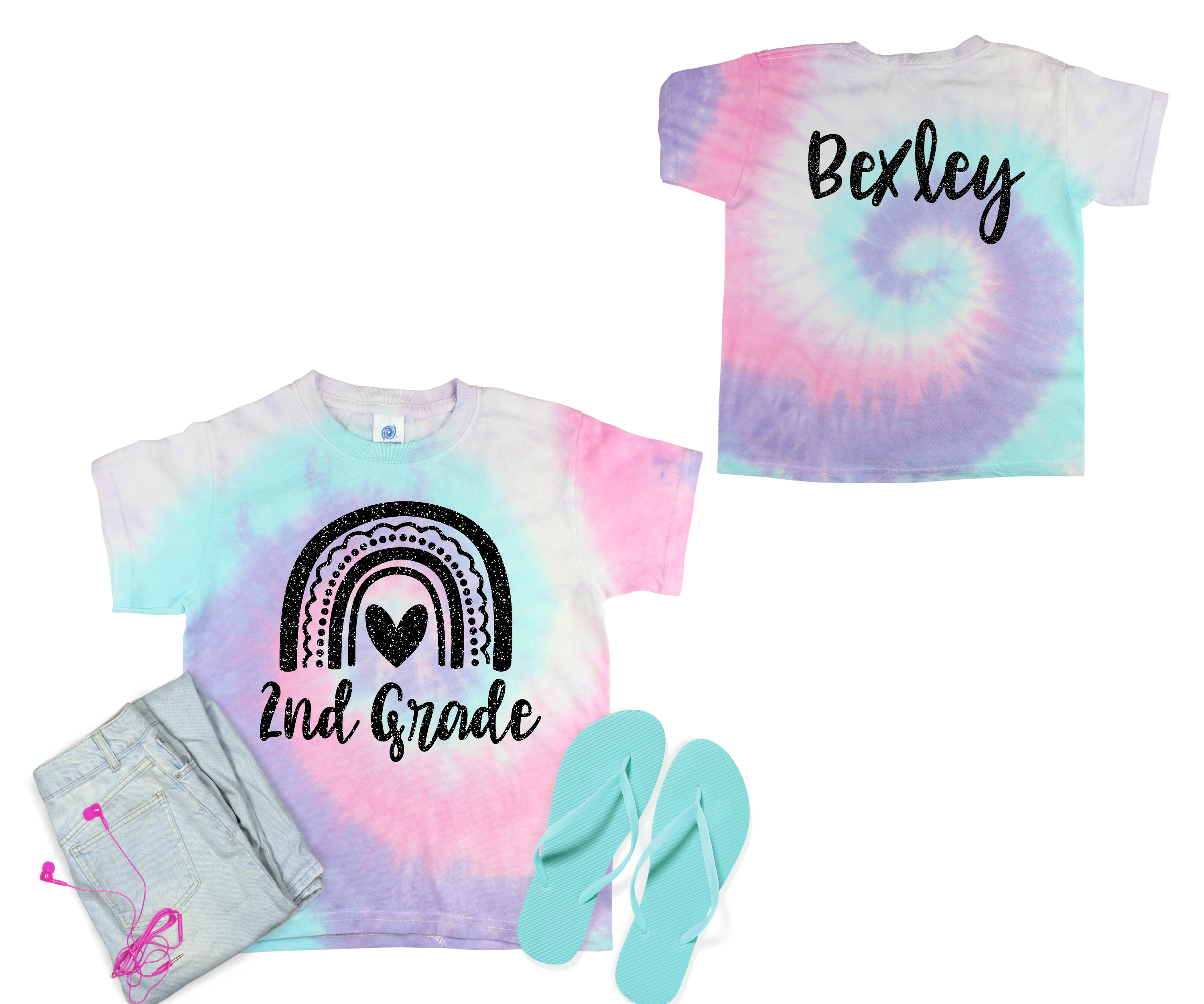 Customizable Rainbow Back to School Shirt