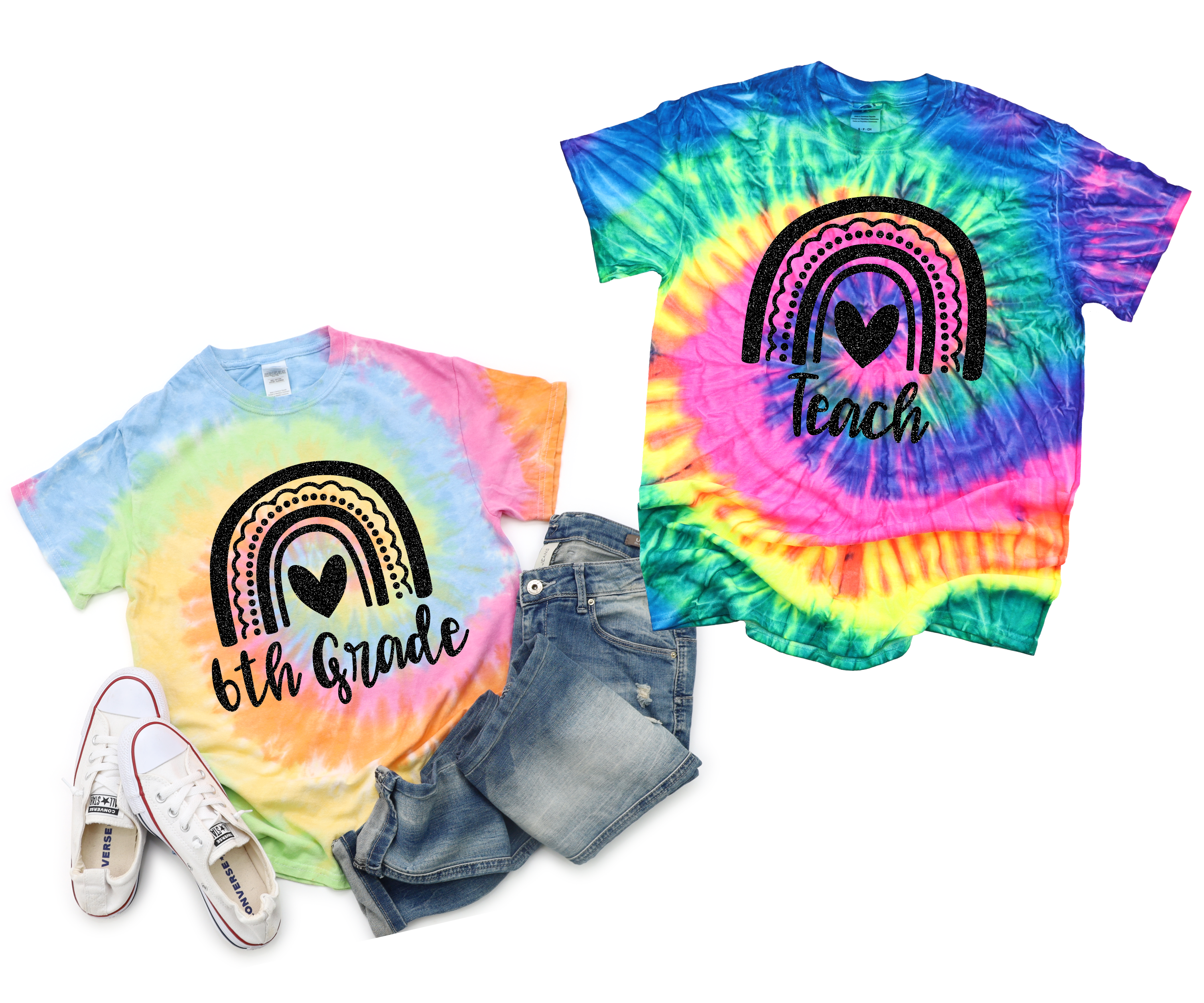 Customizable Rainbow Back to School Shirt