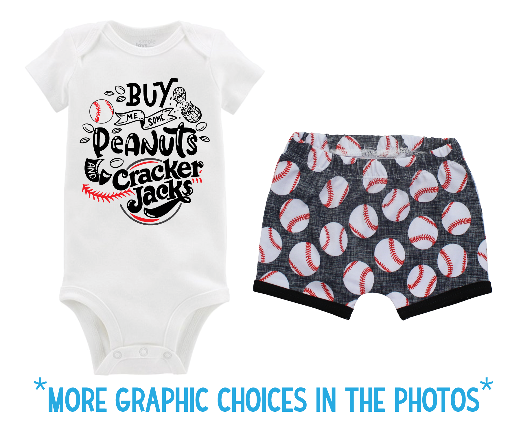 Baby Boy Gray Baseball Short Outfit