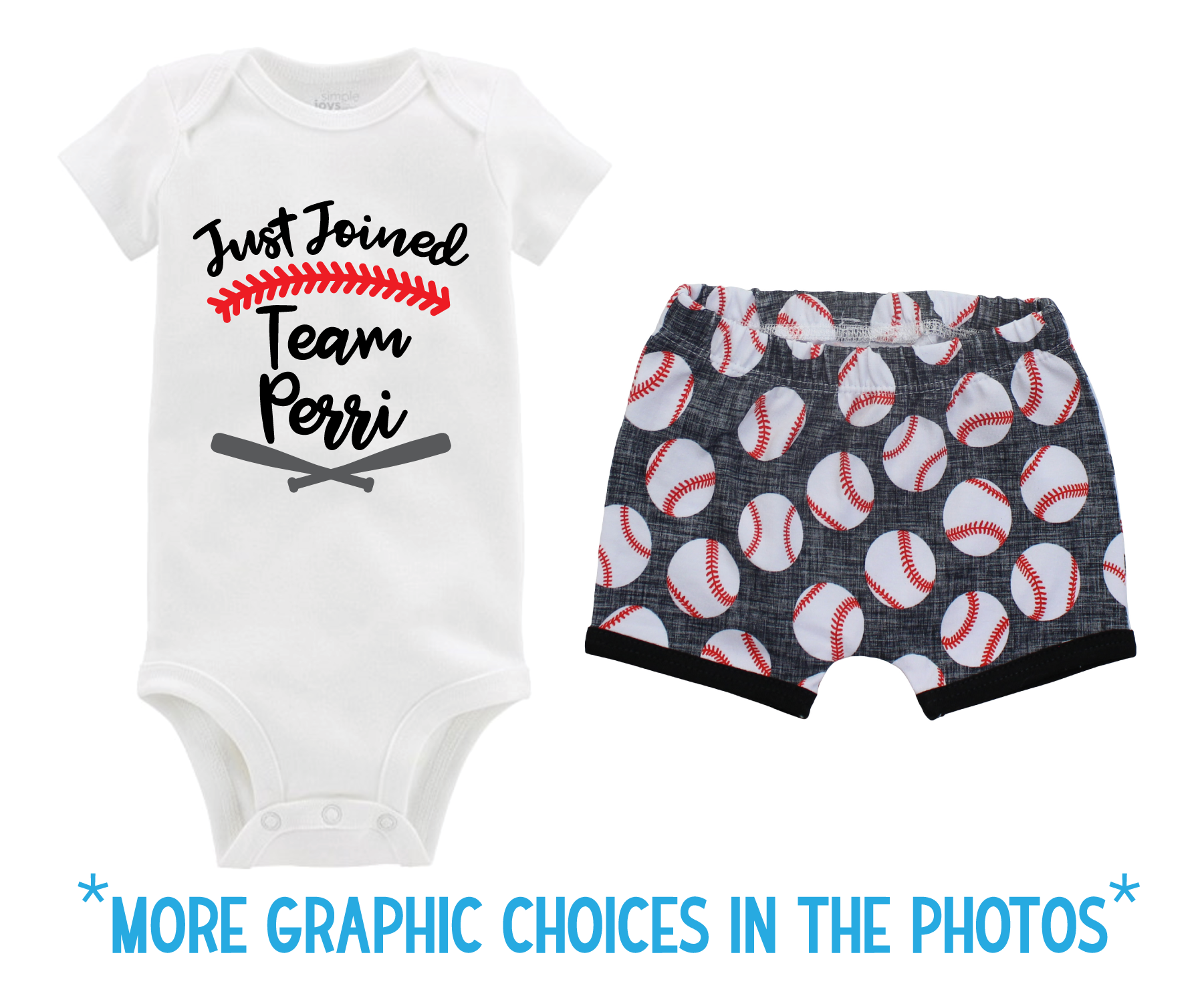 Baby Boy Gray Baseball Short Outfit