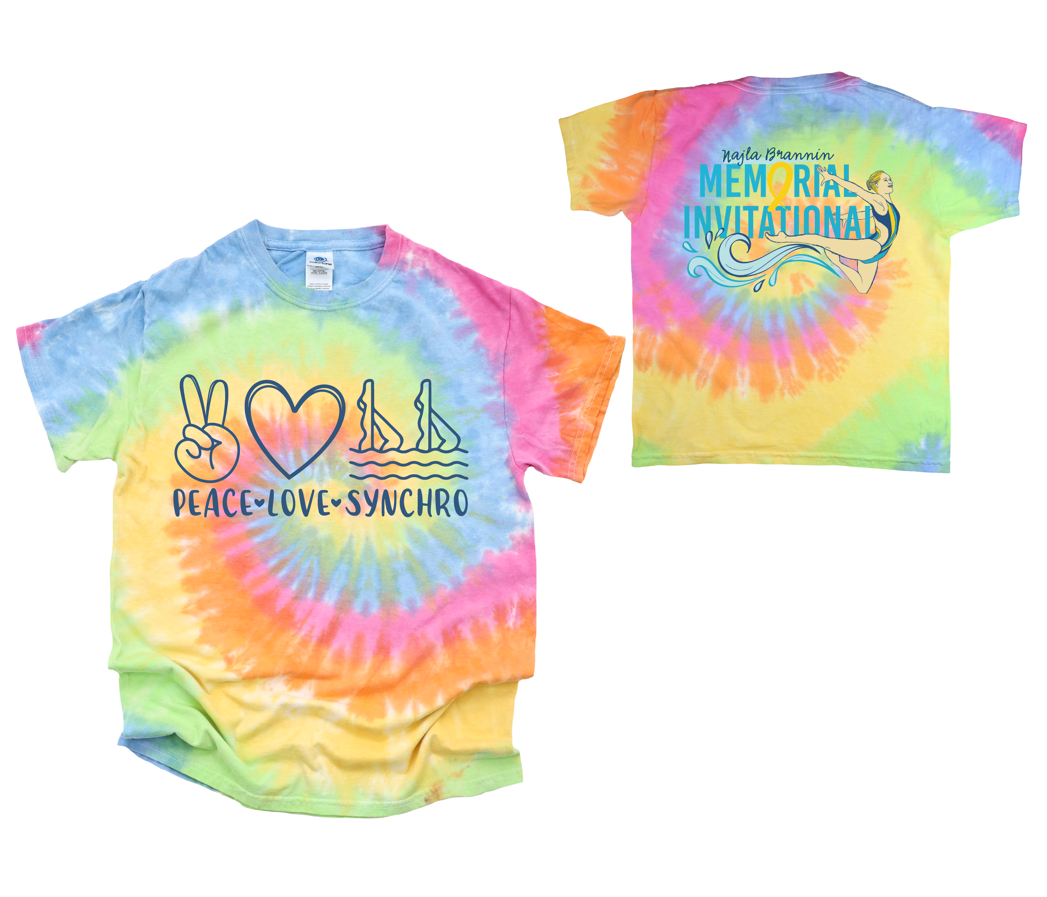 Peace Love Synchro Tie-Dye Shirt
