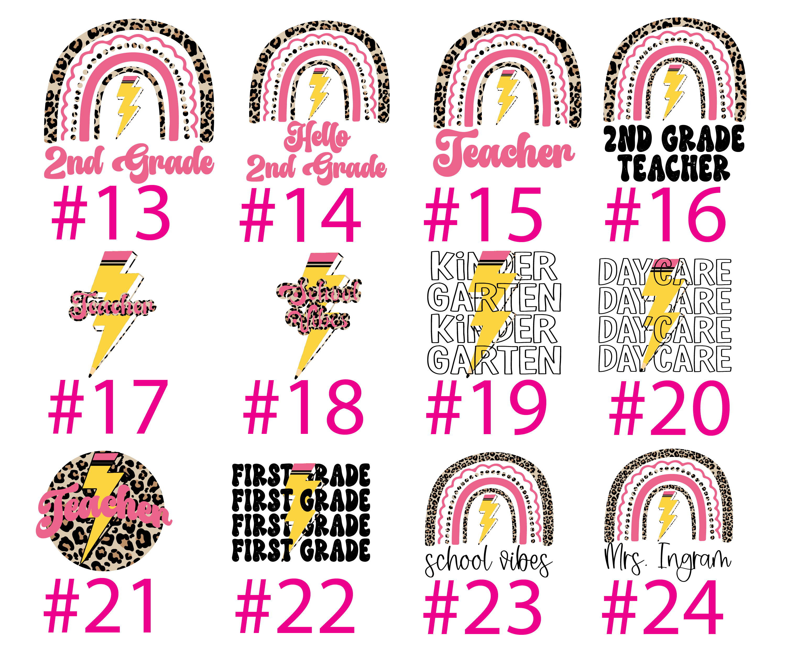 Retro School Shirt Grade Pencil Leopard Rainbow Tee Teacher Aid Student Custom Grade
