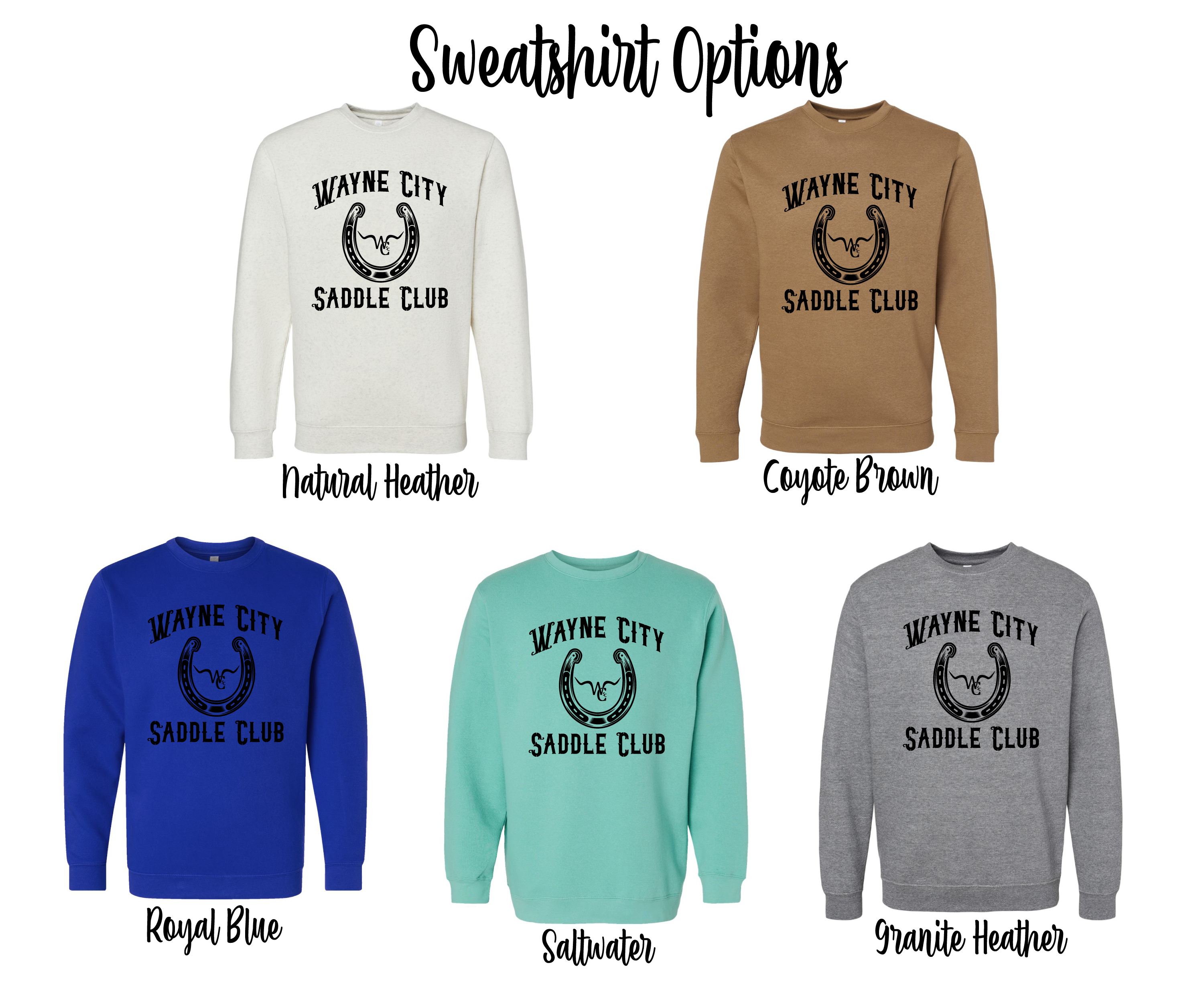 Wayne City Saddle Club Unisex Sweatshirts