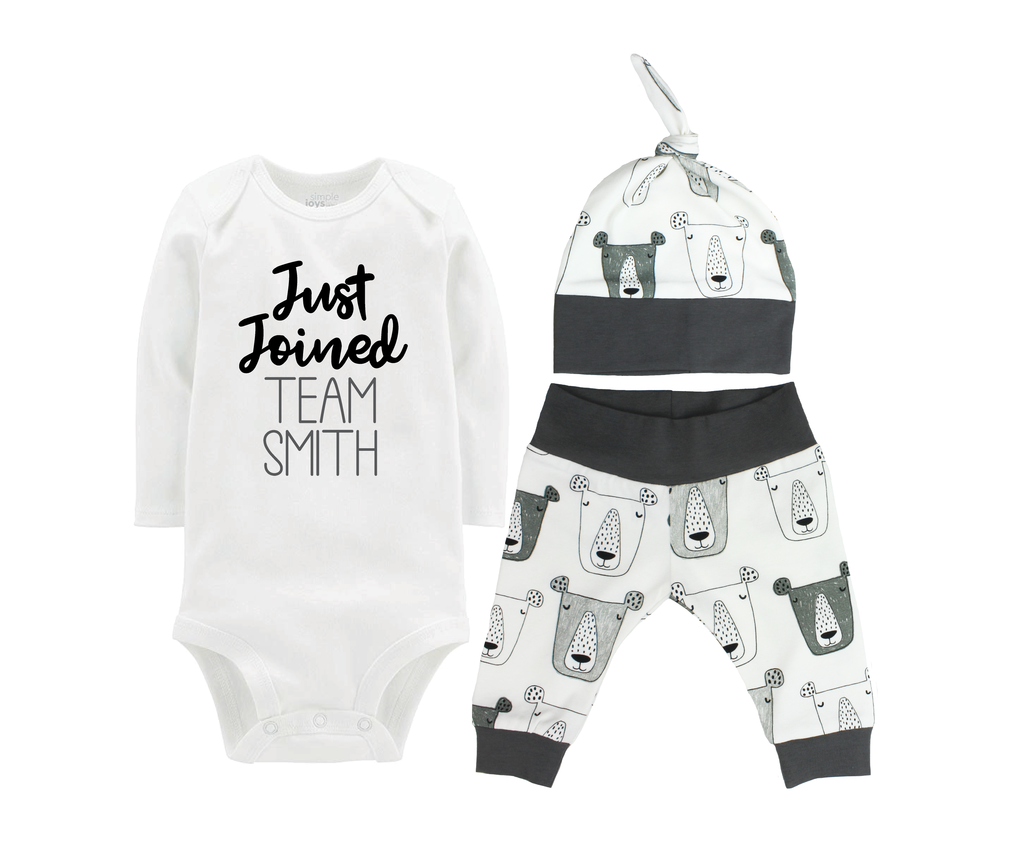 Baby Boy Bear Faces Outfit