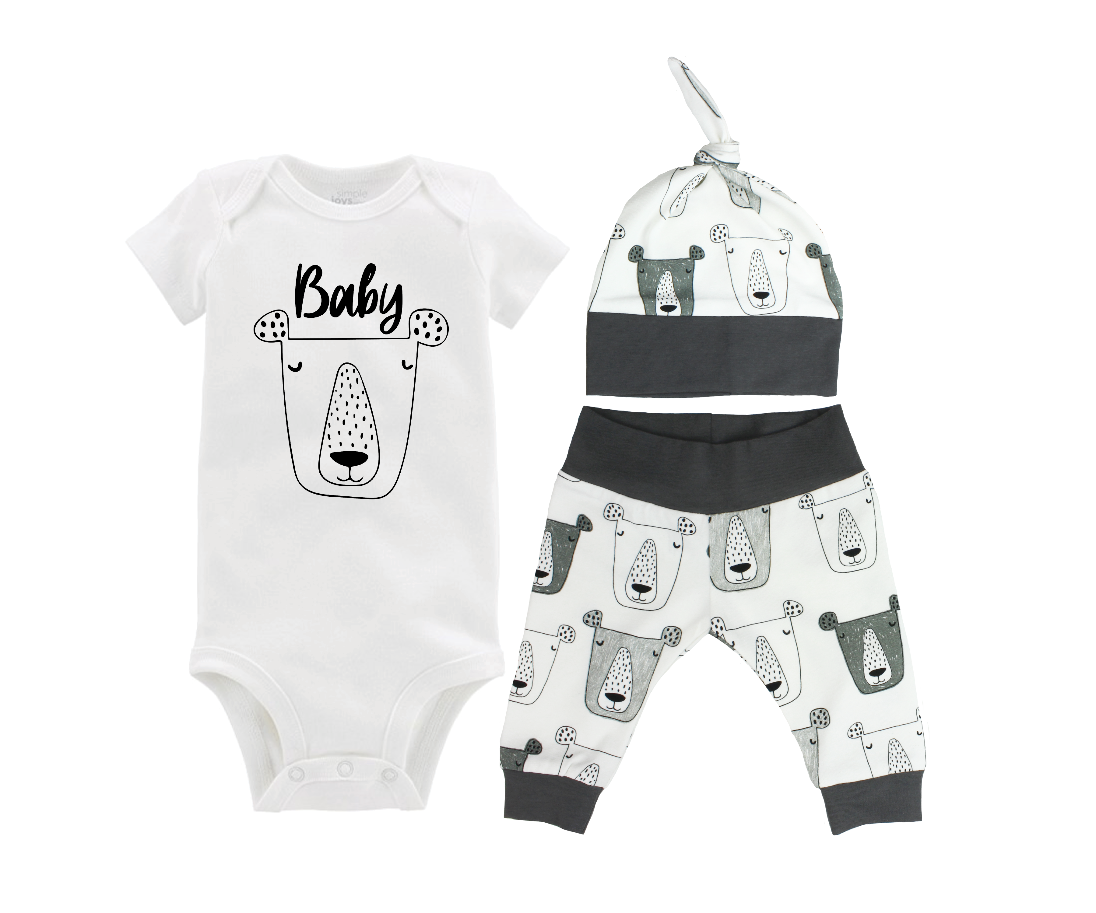 Baby Boy Bear Faces Outfit