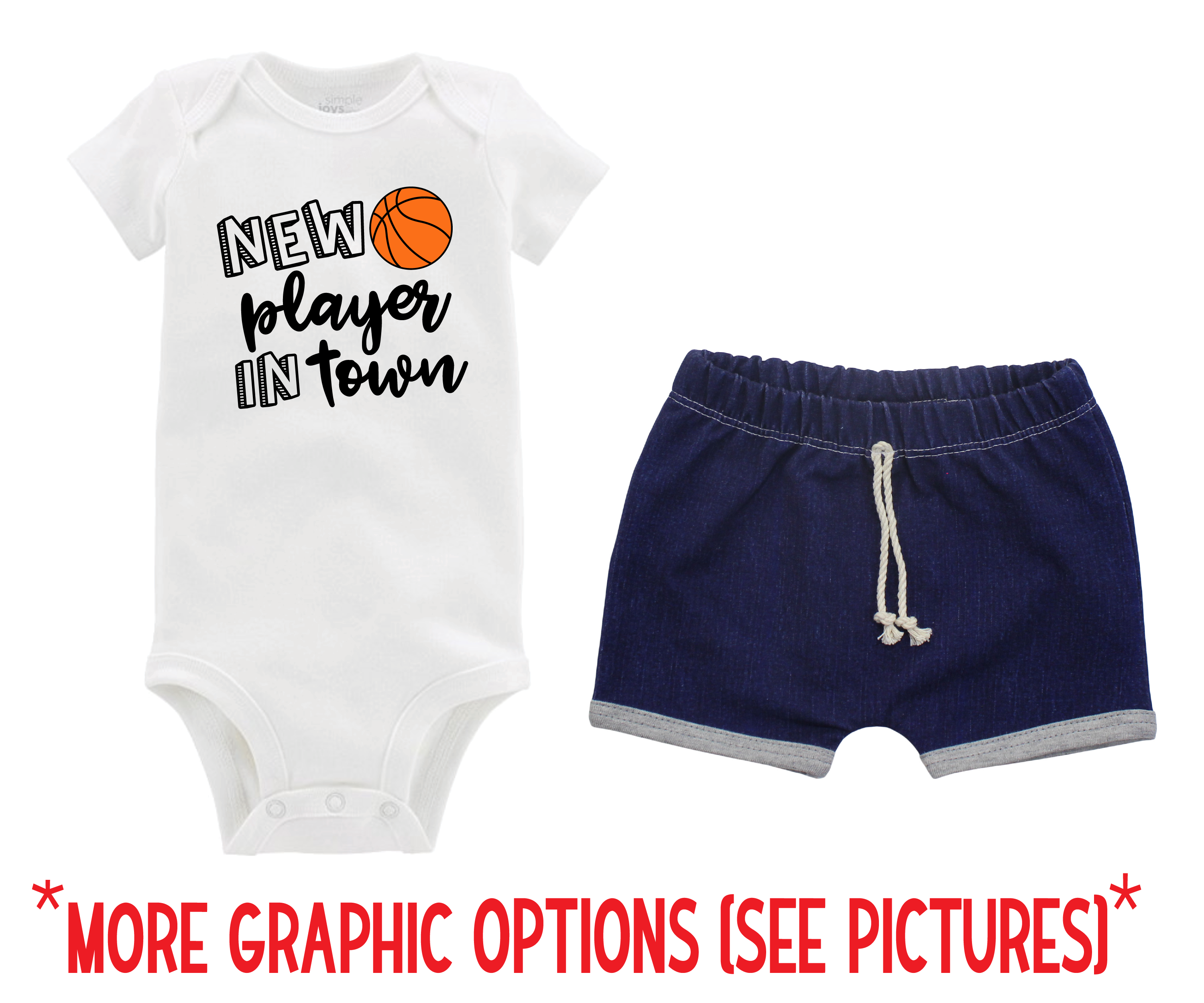 Unisex Basketball Denim Short Outfit