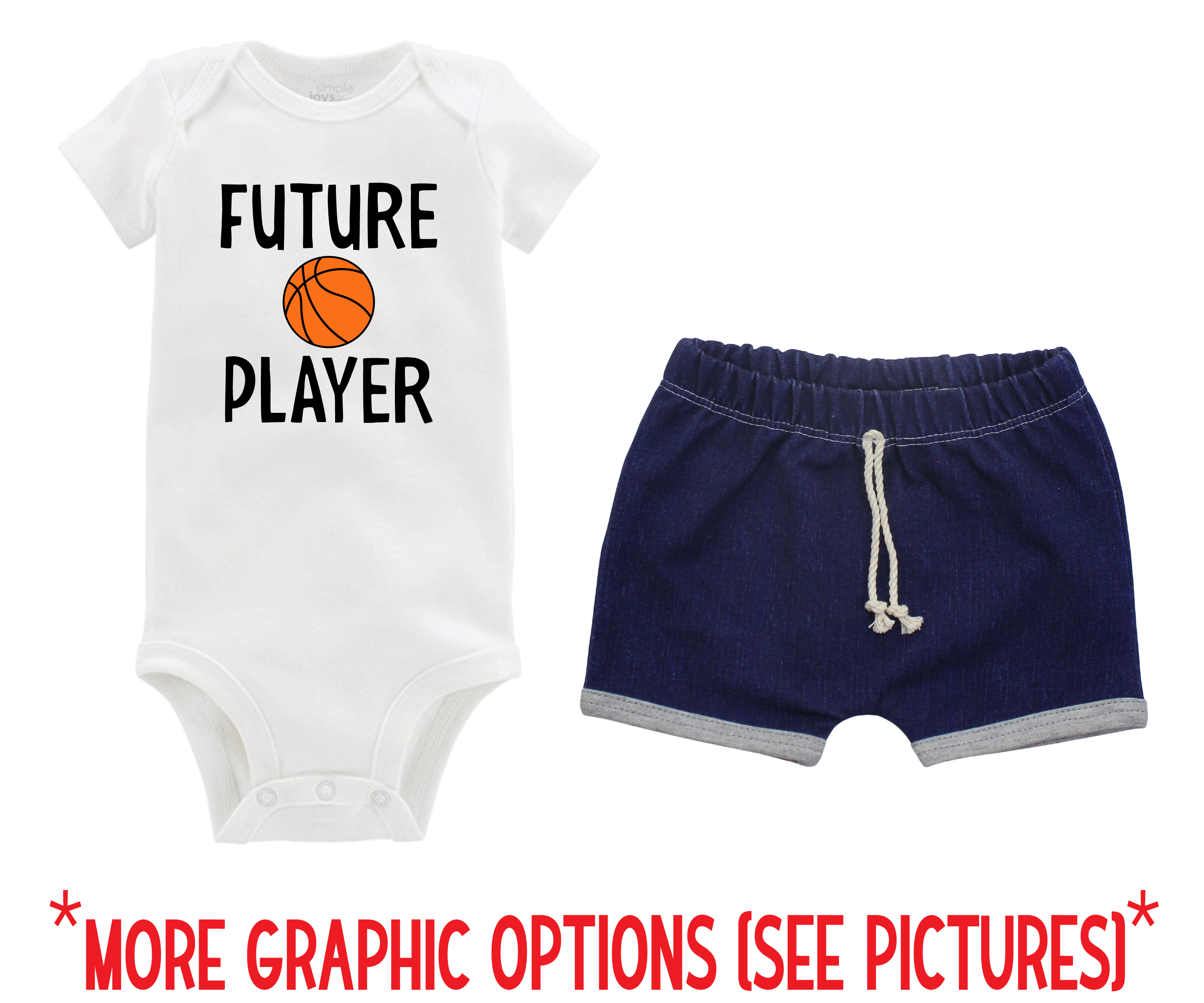 Unisex Basketball Denim Short Outfit