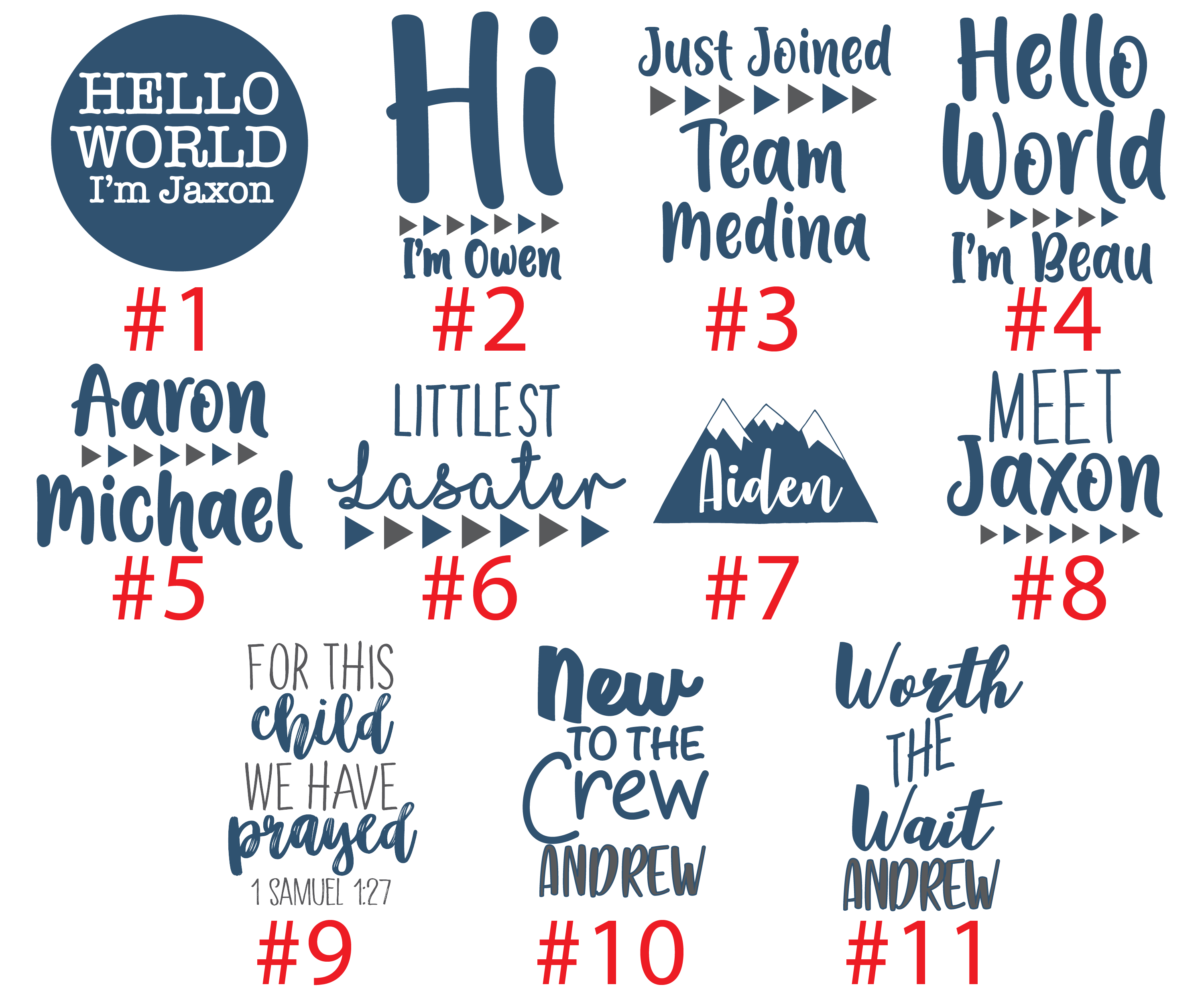 Baby Boy Blue Stripe Outfit