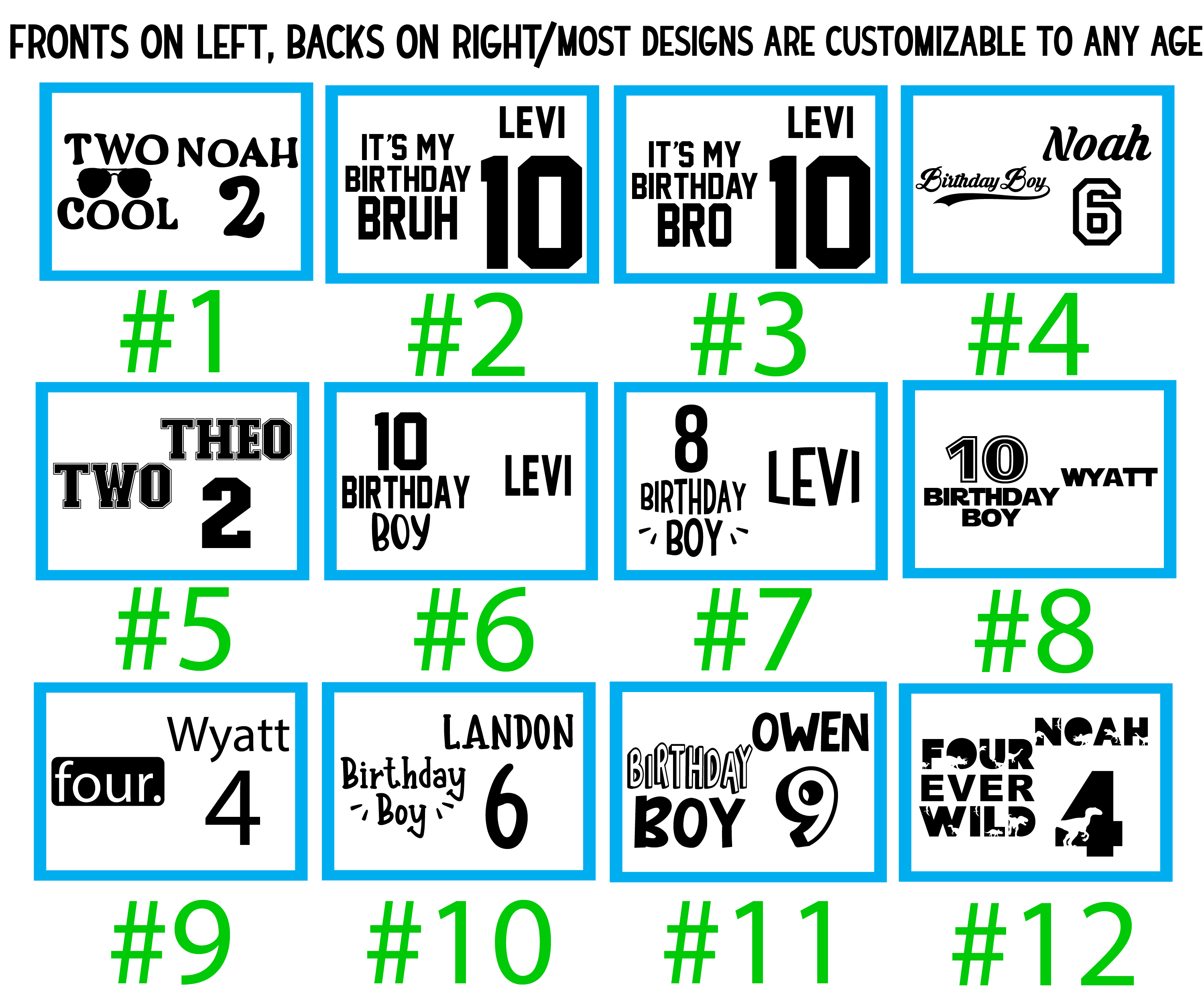 Customizable Birthday Boy Shirt