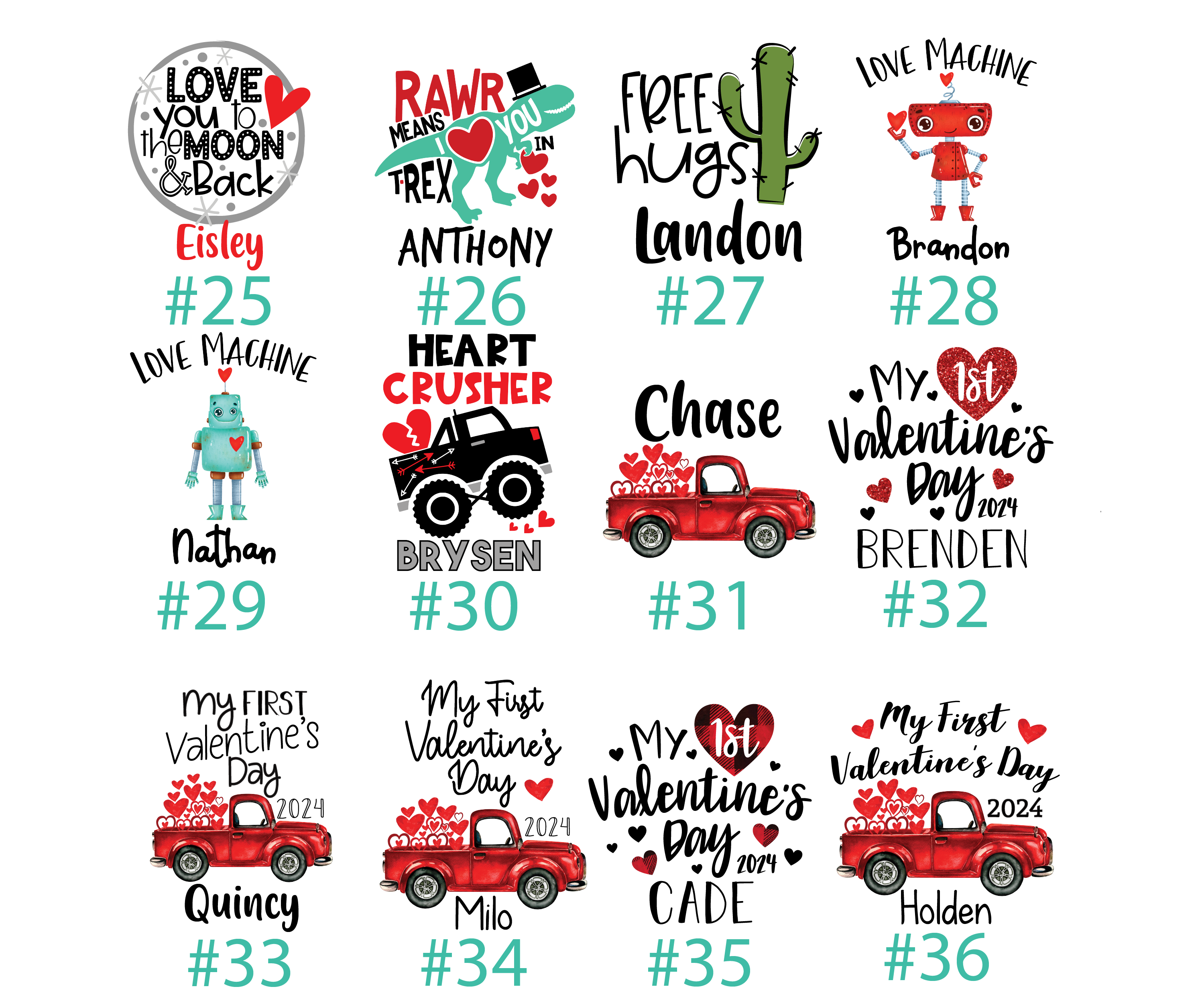 Boy Valentine's Day Black Red Buffalo Plaid Flannel Boy Outfit