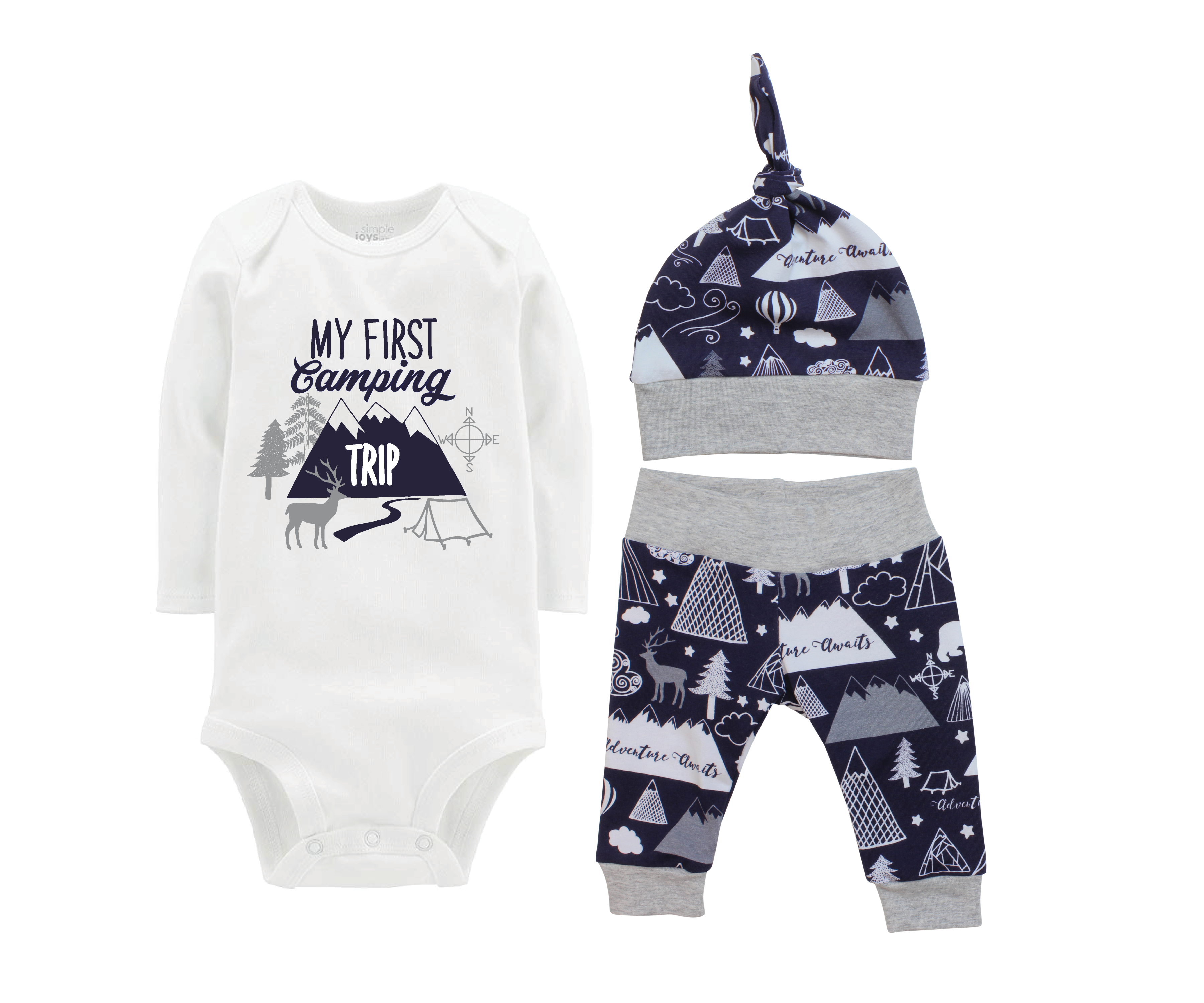 Navy Adventure Awaits Baby Outfit