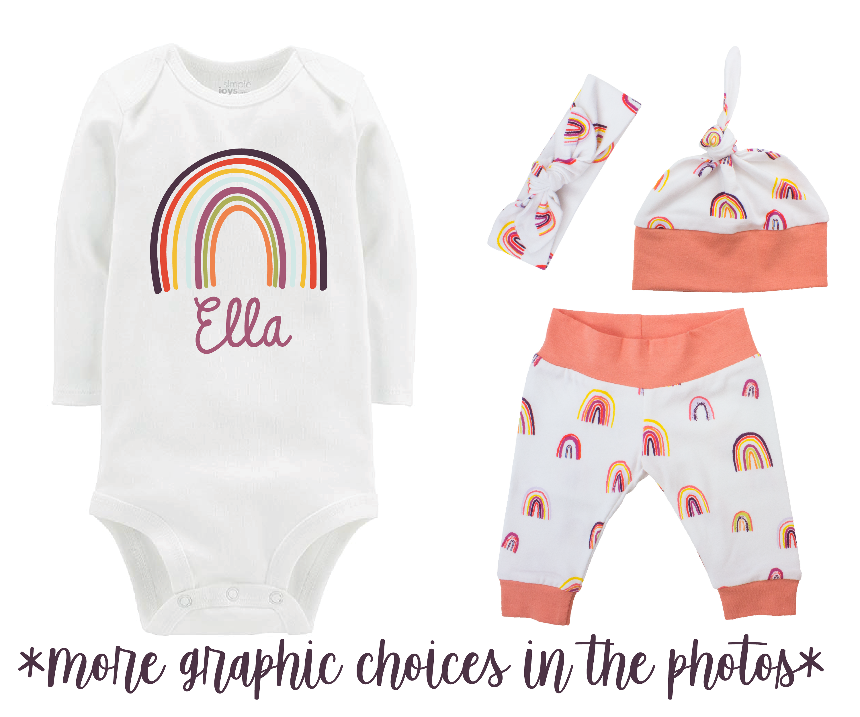 Chirapa Rainbow Baby Girl Outfit
