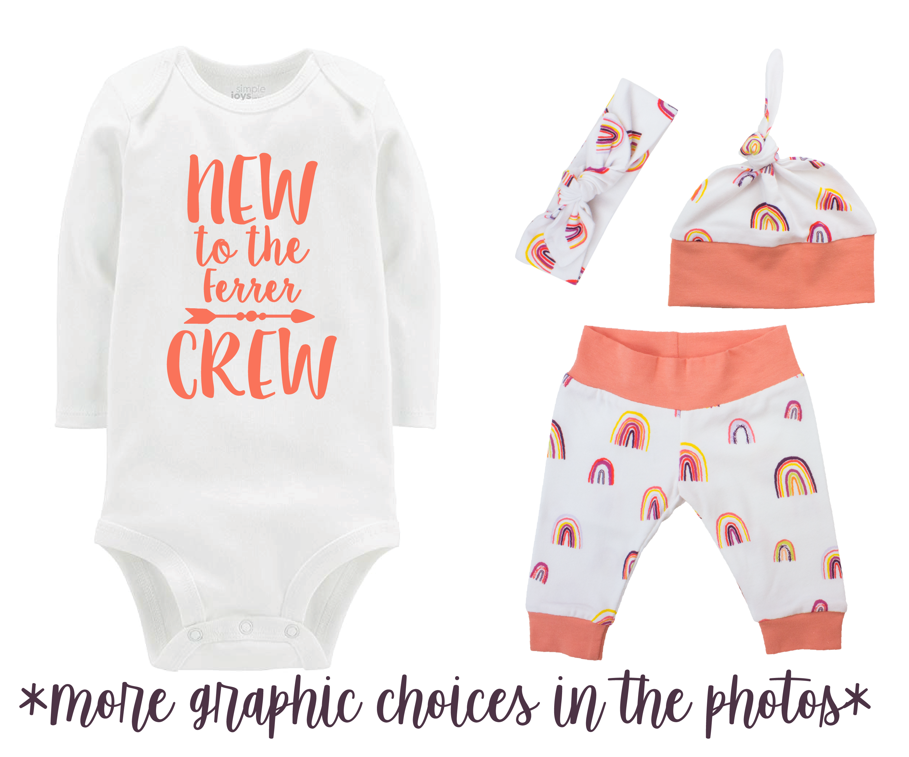 Chirapa Rainbow Baby Girl Outfit