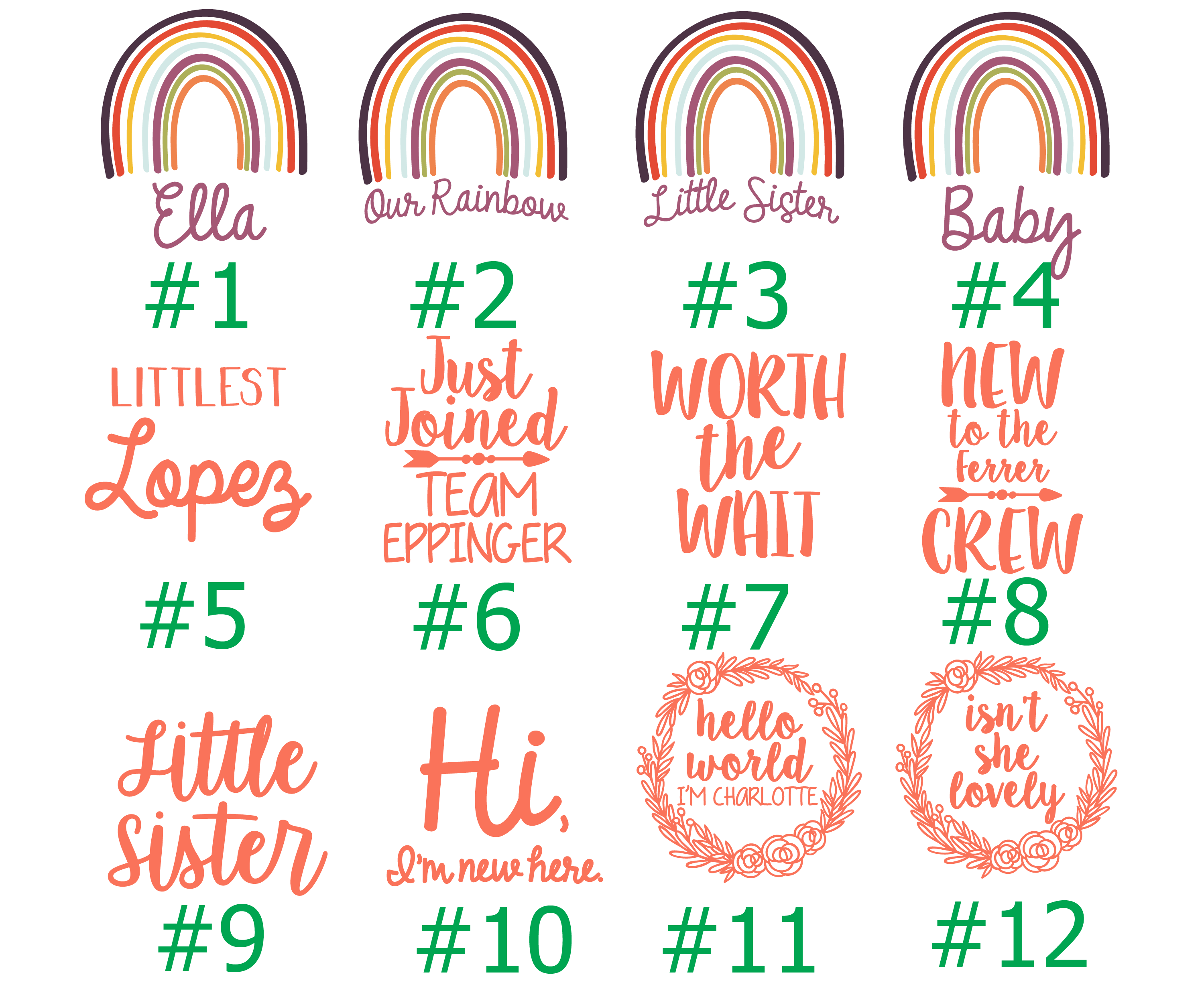 Chirapa Rainbow Baby Girl Outfit