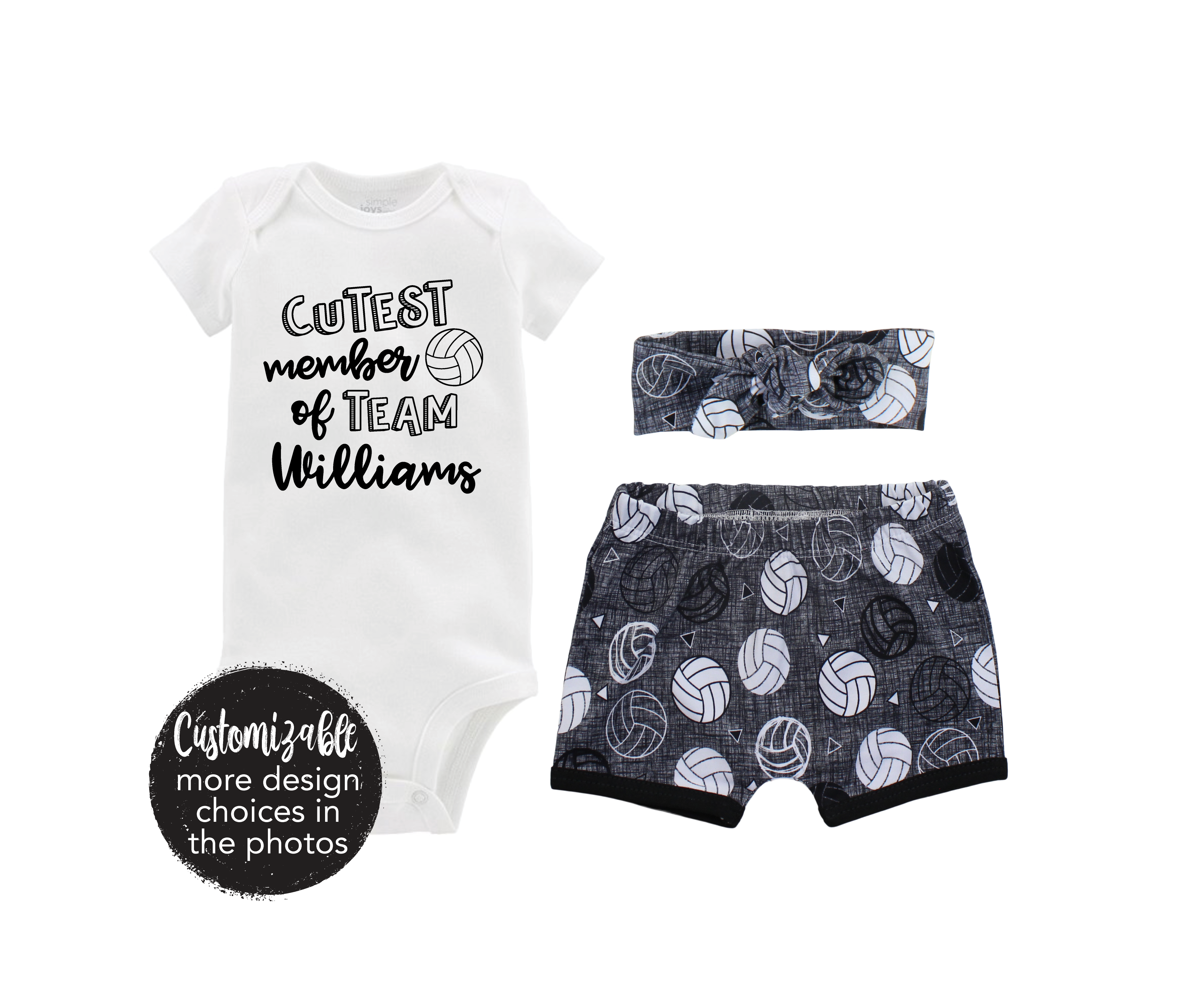 Unisex Gray Volleyball Short Outfit