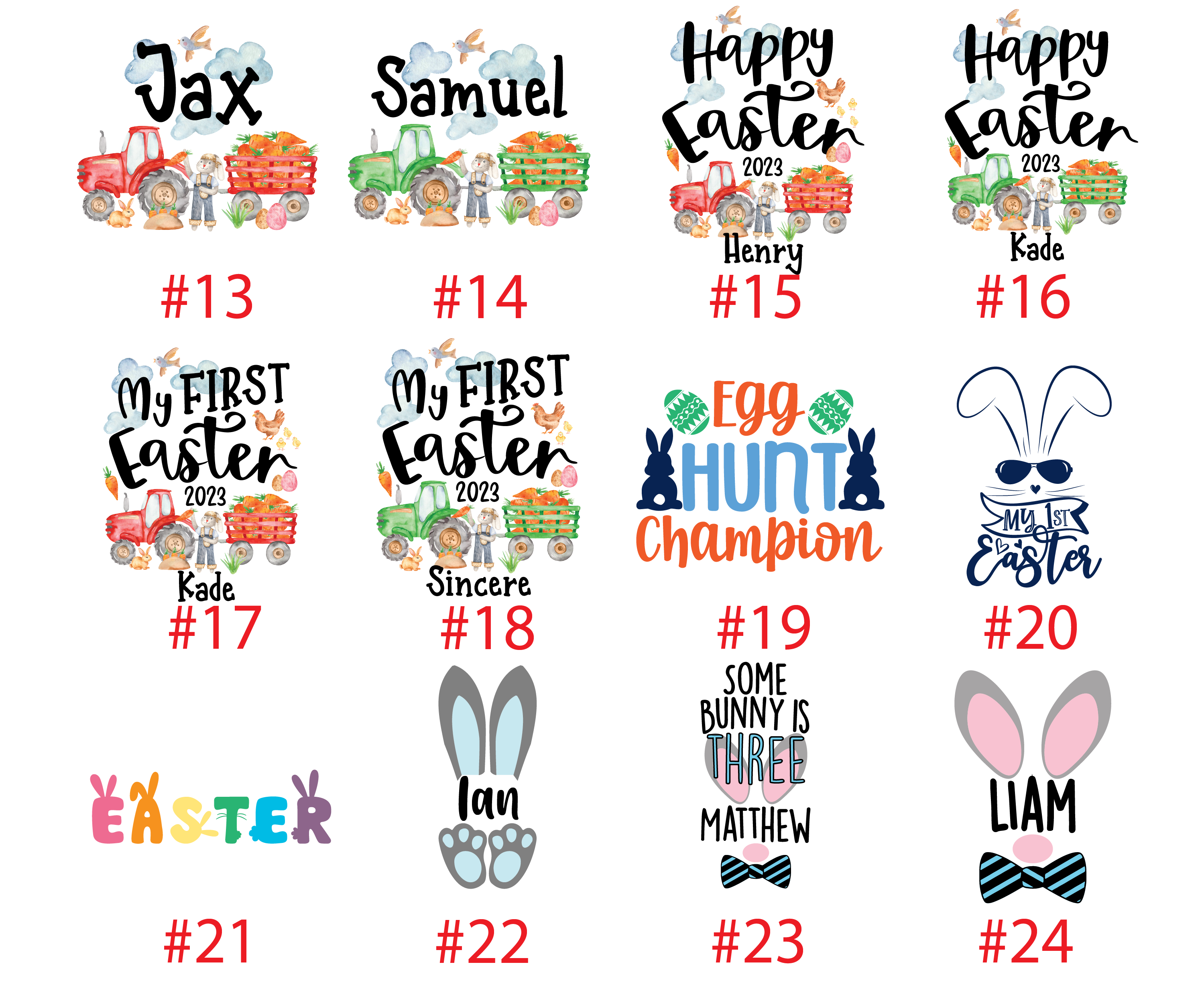 Easter Digger Outfit Stripe Pant Backhoe Egg Baby Boy Outfit