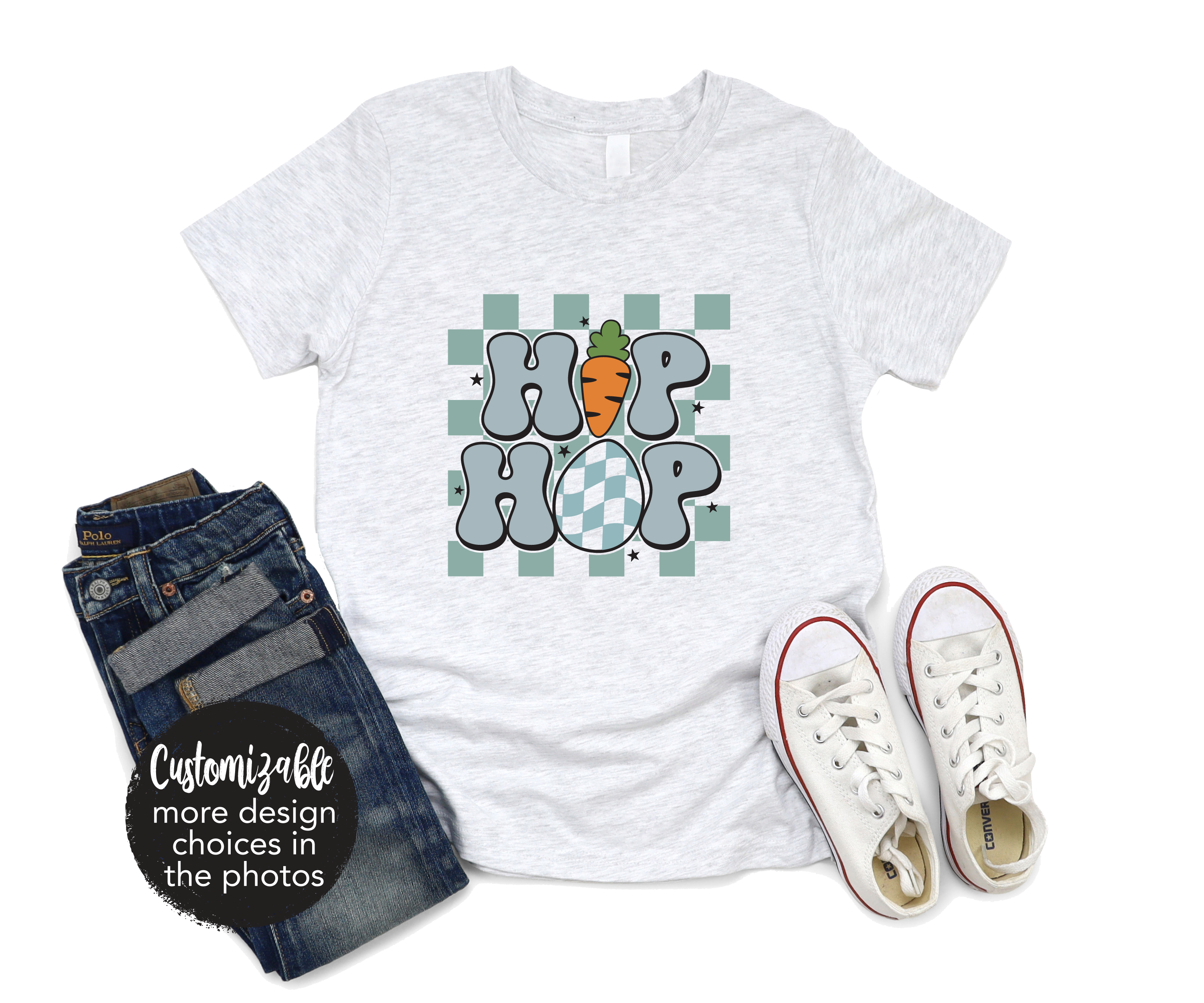 Hip Hop Retro Easter Boy Shirt Carrot Bunny Easter Bunny Spring Girl Boy Unisex Tie Dye Tee