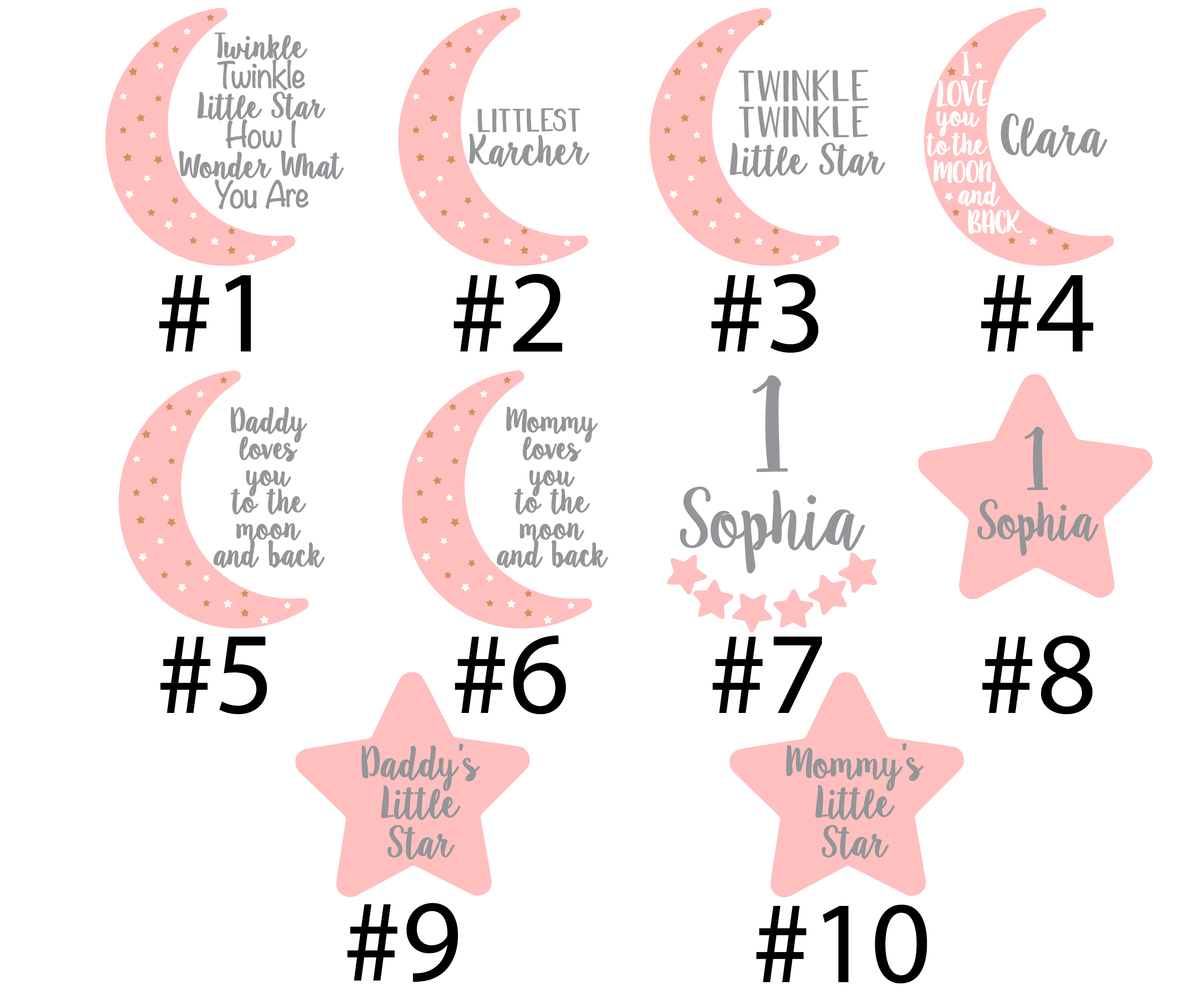 Girl Moon Baby Outfit