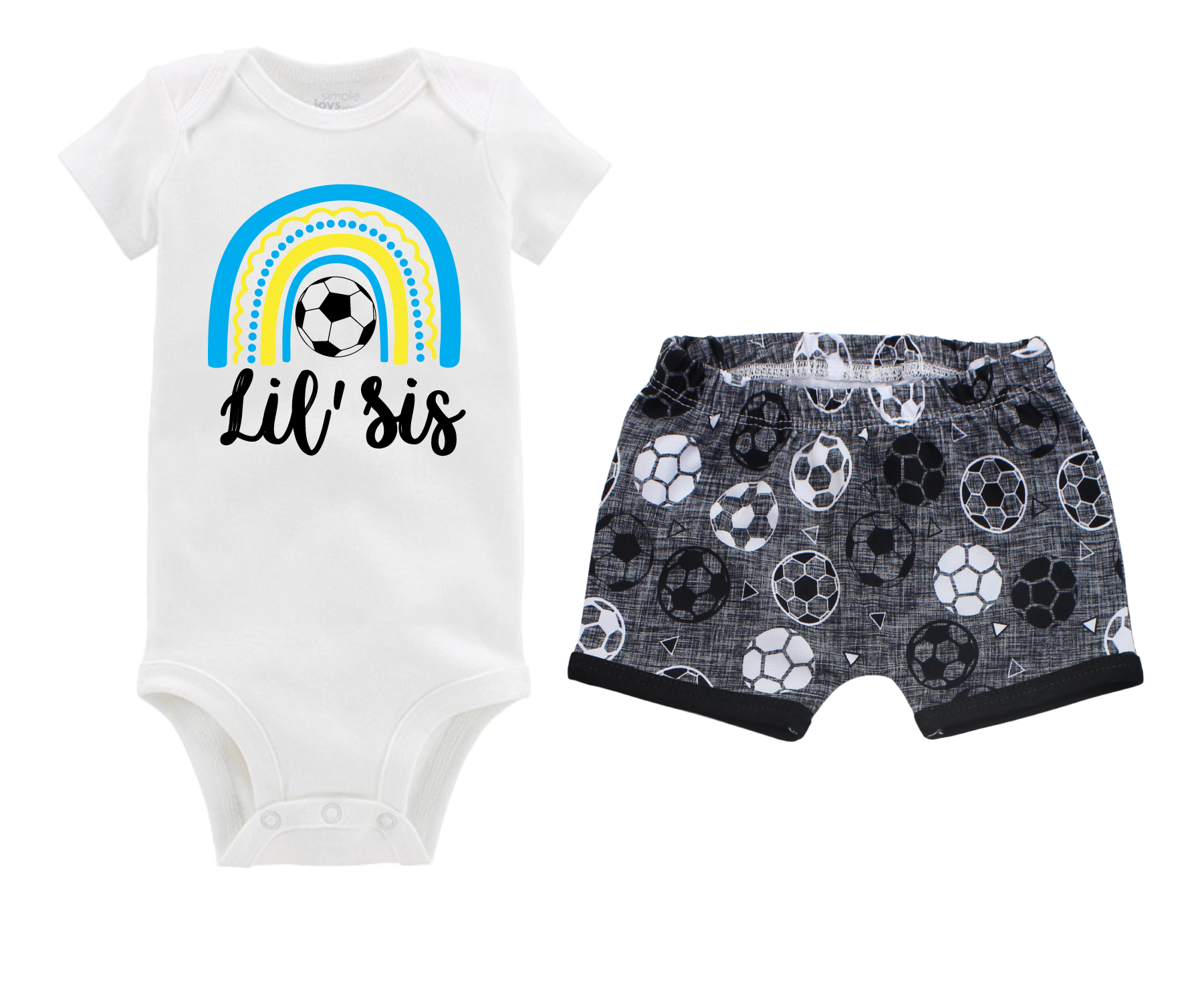 Unisex Gray Soccer Short Outfit