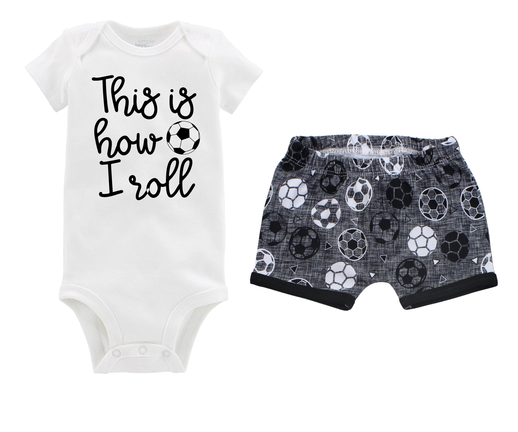 Unisex Gray Soccer Short Outfit