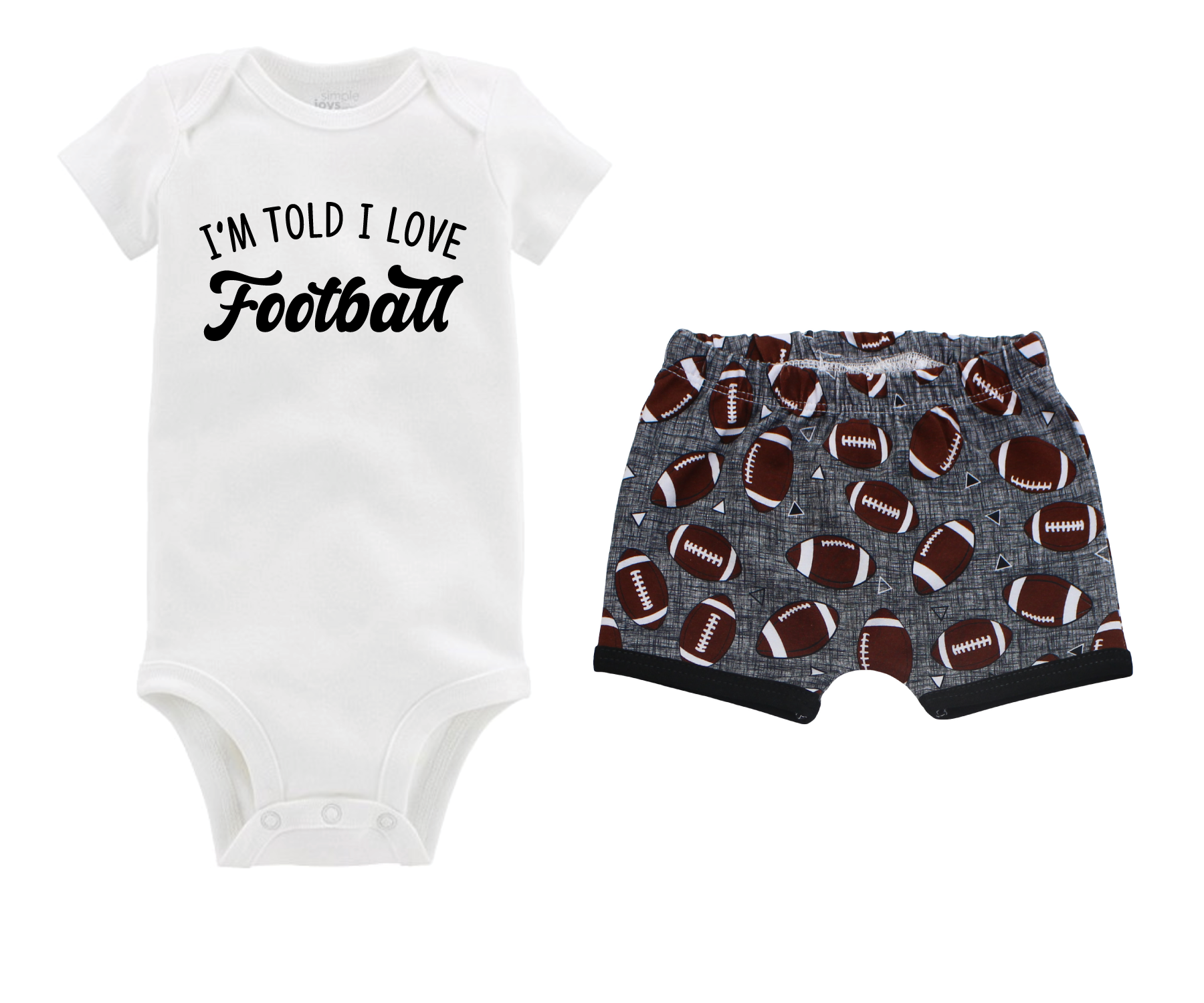 Baby Boy Football Short Outfit