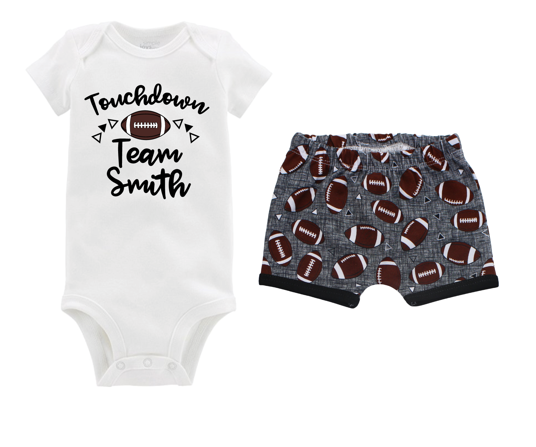 Baby Boy Football Short Outfit