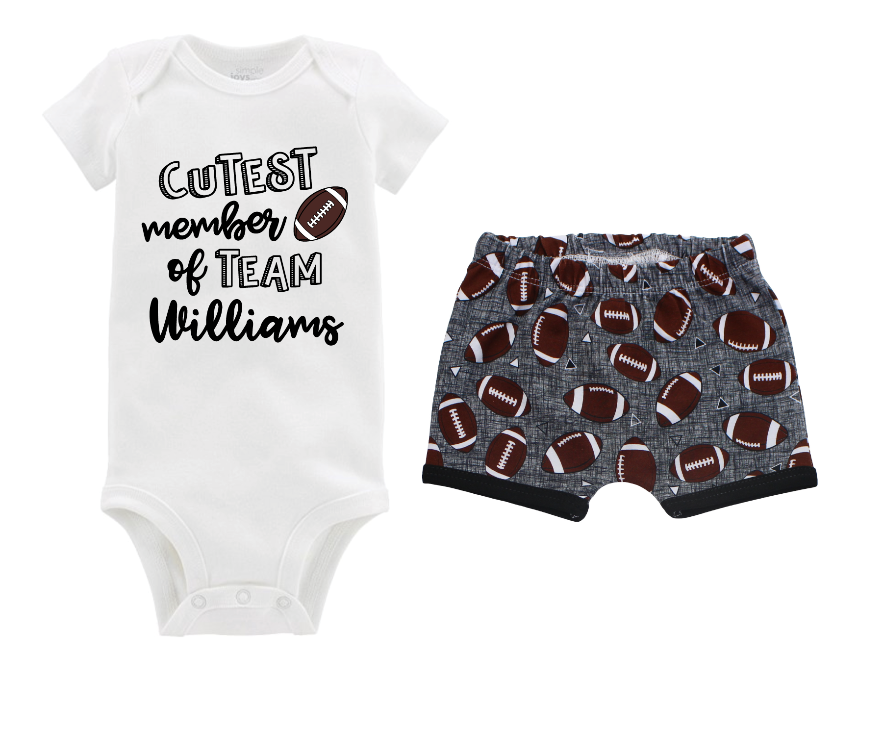 Baby Boy Football Short Outfit