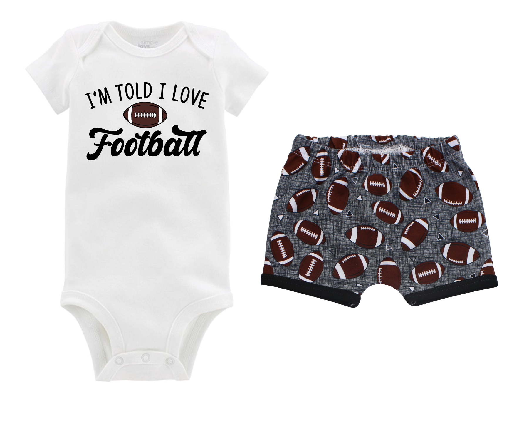 Baby Boy Football Short Outfit